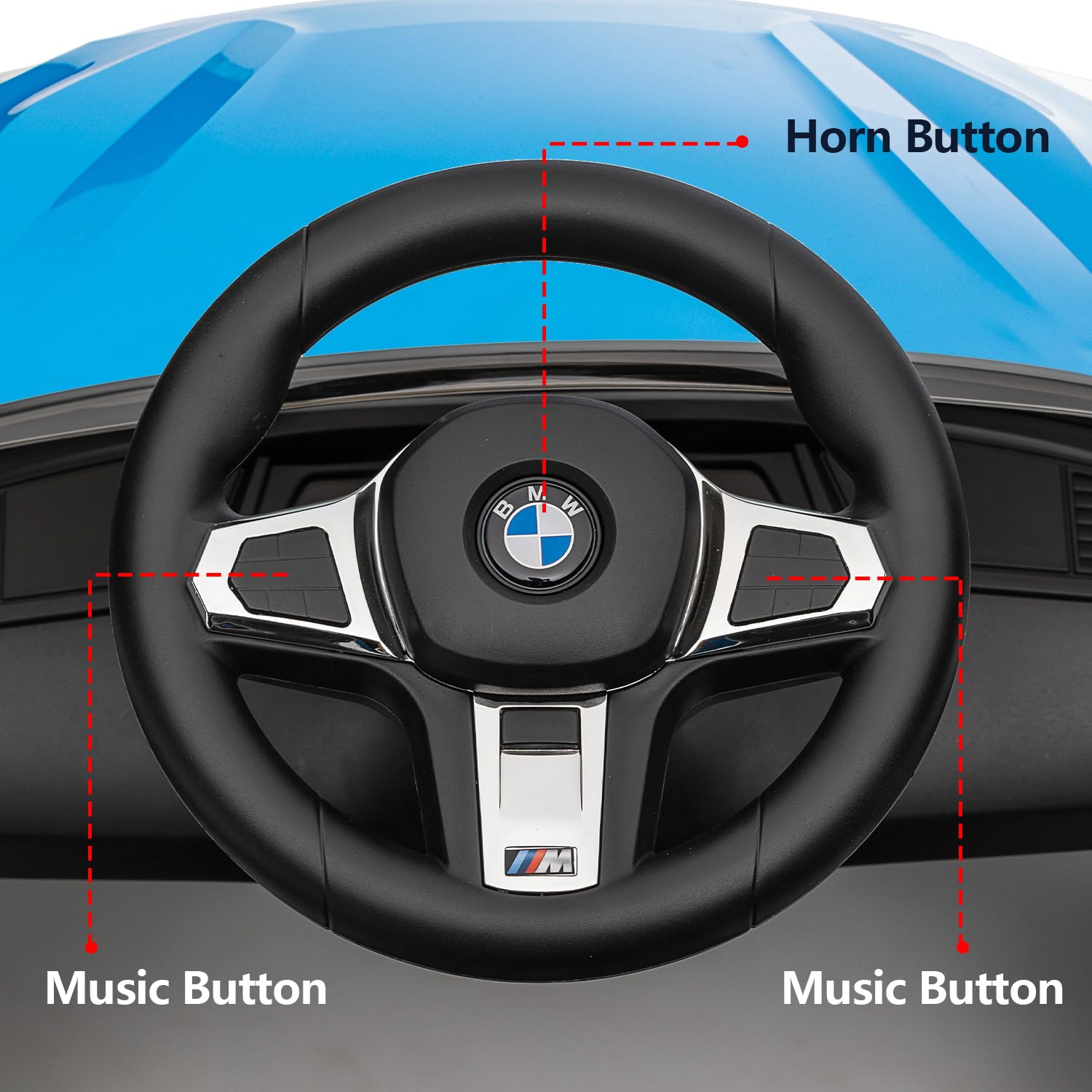 BMW Z4 Licensed Kids Push Car - 3-in-1 Ride-On Toy for Toddlers 1-5 Years | Adjustable Push Rod, Safety Seat Belt, Canopy, Horn & Music | Silent Wheels for Smooth Ride | Perfect Stroller Alternative for Boys & Girls (Blue) - Ideal for Indoor Play, Outdoor Walks & Park Adventures