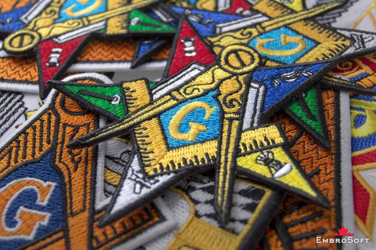 Eastern Star Embroidered Patch 3.7x3.7 Inch Iron-On Masonic Order Badge - Perfect for Vests, Jackets & DIY Crafts