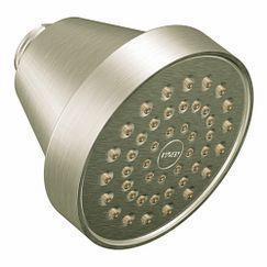 Moen 6399EP15BN 1.5 GPM Low Flow Shower Head - Water Saving Brushed Nickel Finish for Bathroom & Eco-Friendly Homes