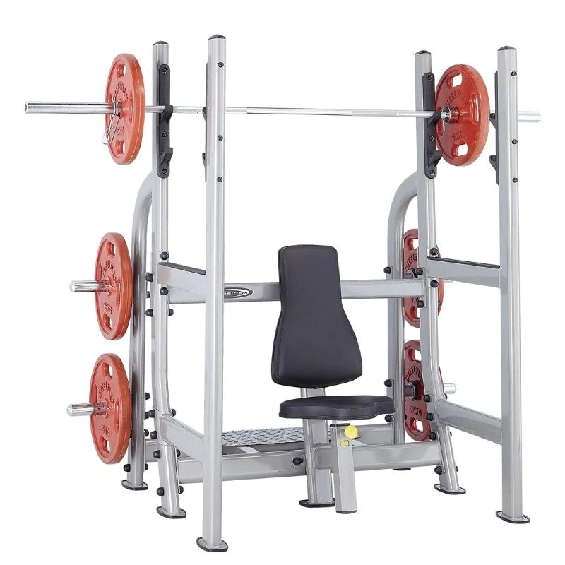 SteelFlex NOMB Olympic Military Weight Bench - Heavy Duty Home Gym Equipment for Strength Training & Bodybuilding | Perfect for CrossFit, Powerlifting & Home Workouts