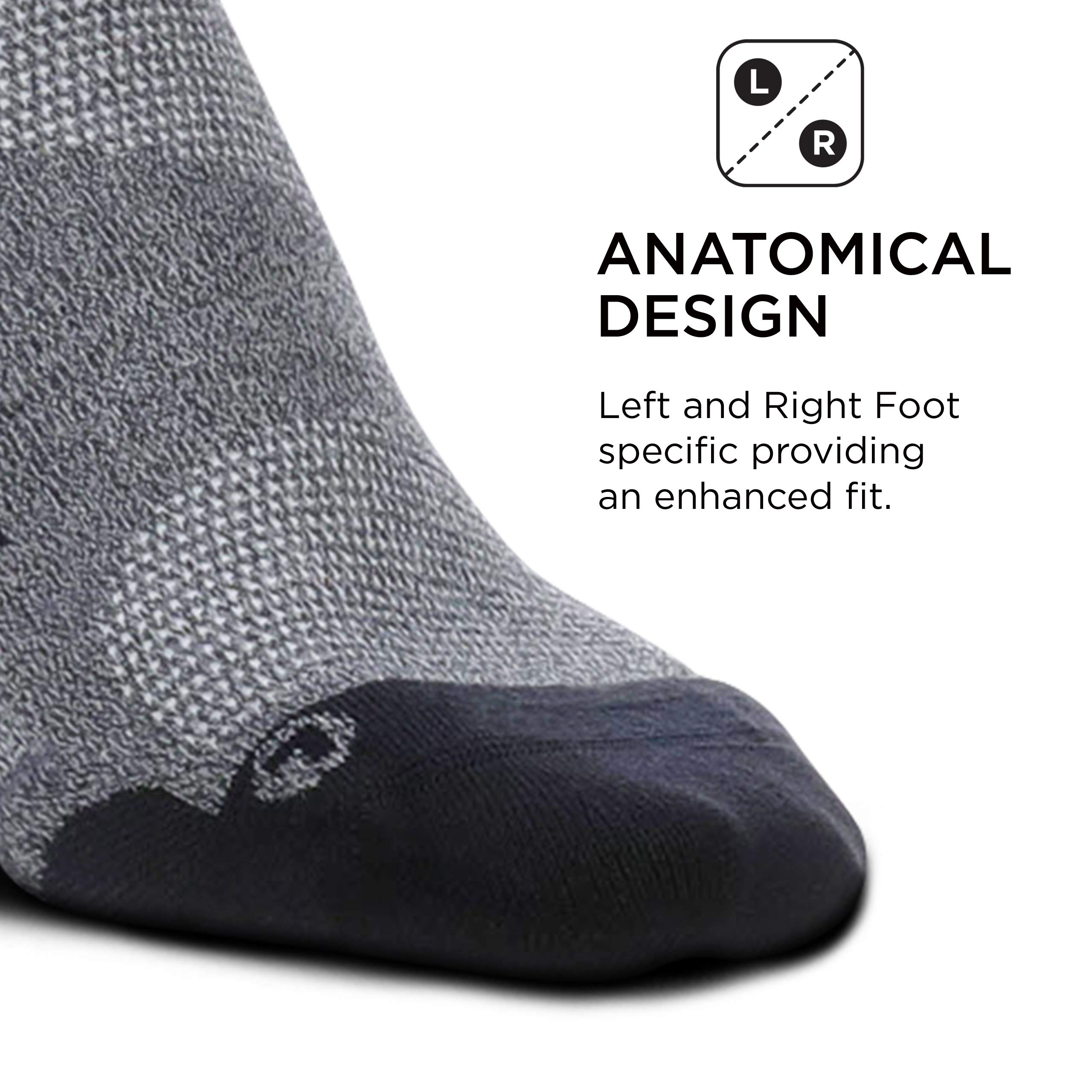 Feetures Graduated Compression Knee High Socks for Women & Men - 15-20 mmHg Support for Running, Travel & Recovery - 1 Pair - Improve Circulation & Reduce Swelling