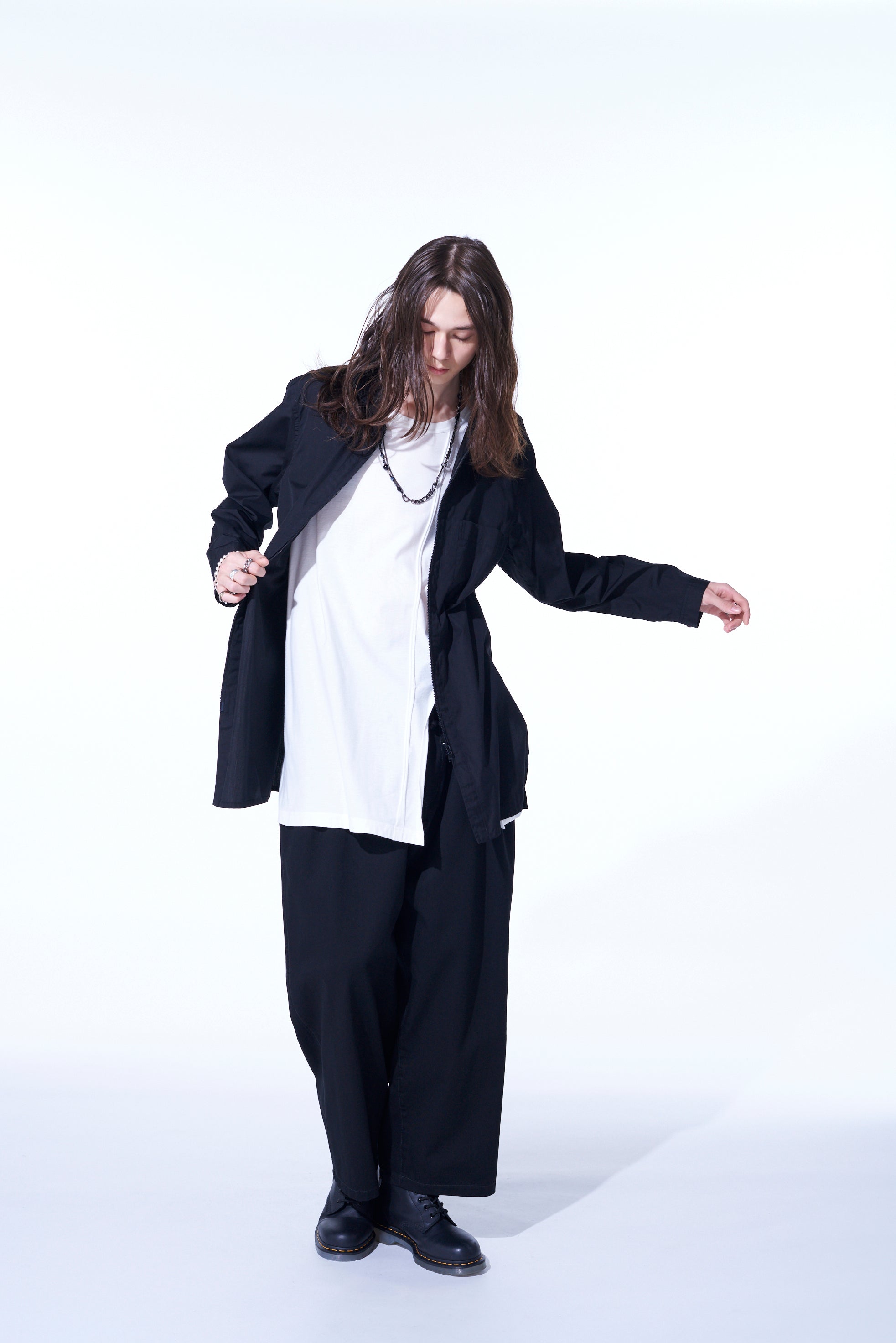 Stylish Cotton Broadcloth Stand Collar Zip-Up Shirt for Men & Women | Casual & Office Wear | Perfect for Everyday Outfits & Business Attire