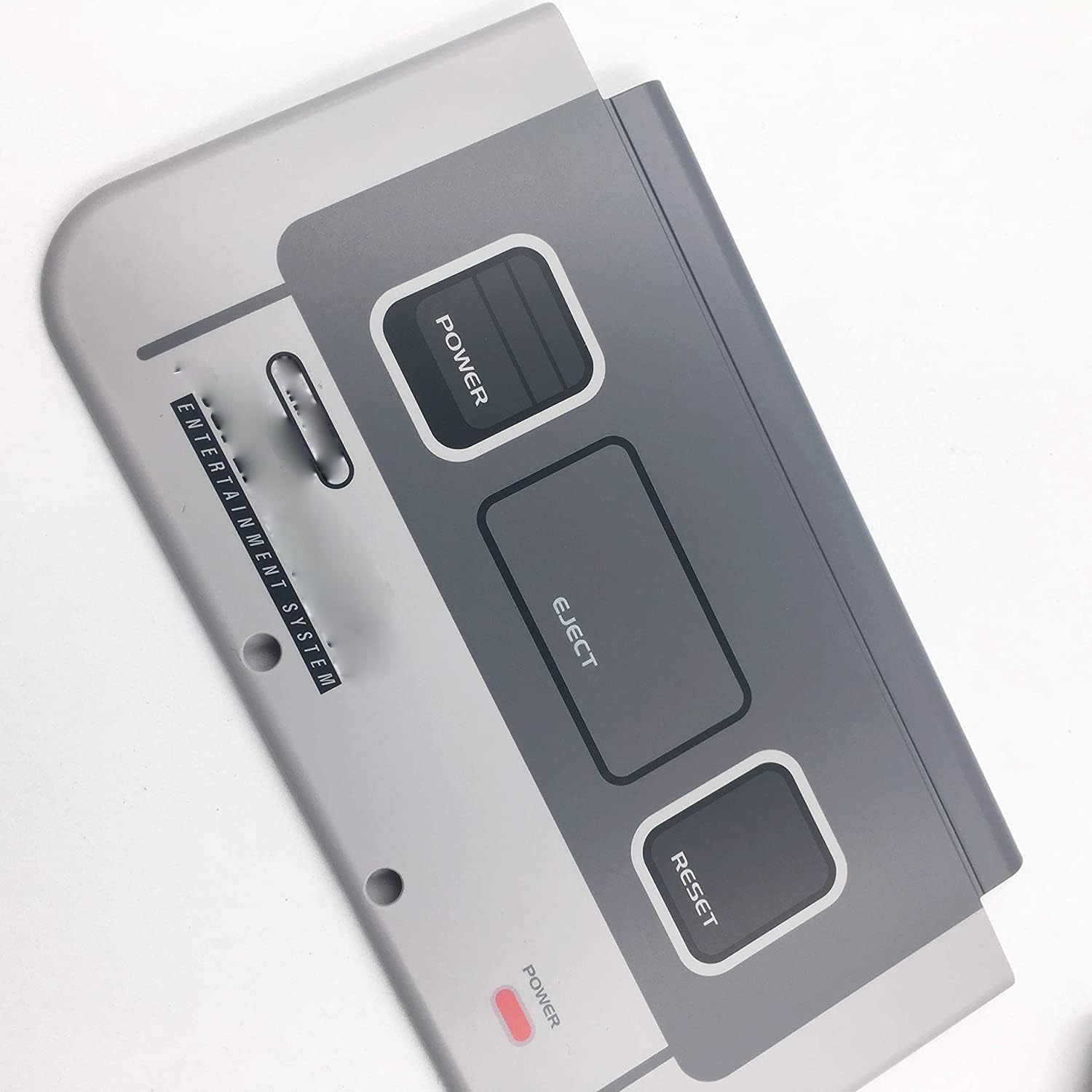 Replacement Front & Back Faceplate Cover with Battery Housing Shell for New 3DS XL/LL (2015 SNES Edition) - Durable Protection for Gaming Sessions & Travel