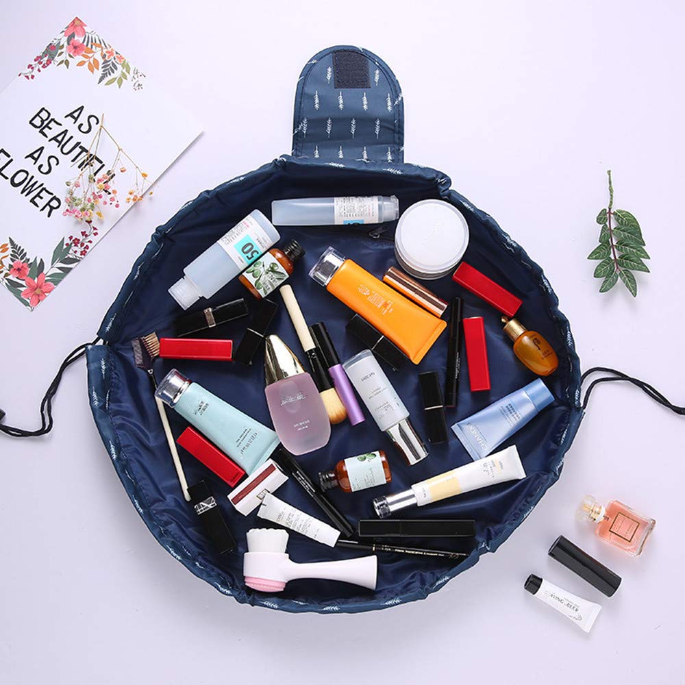 Waterproof Travel Cosmetic Bag - Large Capacity Makeup Organizer for Beauticians, Portable Quick Pack for Gym, Beach & Business Trips