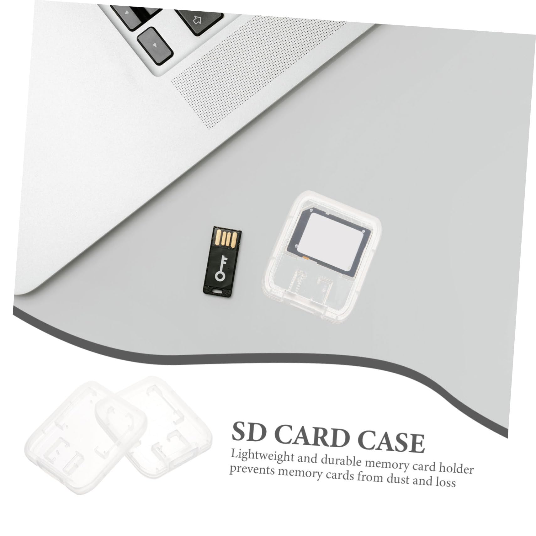 24pcs Memory Card Storage Box - Plastic SD Card Holder Case for Camera, DSLR, GoPro - Compact Organizer for Memory Cards, SIM Cards, Small Computer Accessories - Perfect for Travel, Photography, and Office Use