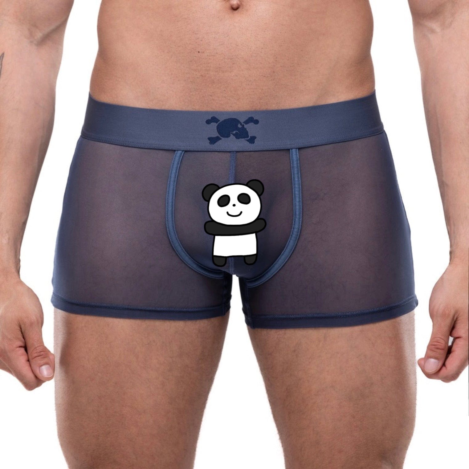 Just The Bones Sheer Trunk Blue - Comfortable & Stylish Women's Underwear for Everyday Wear, Sleep & Lounge