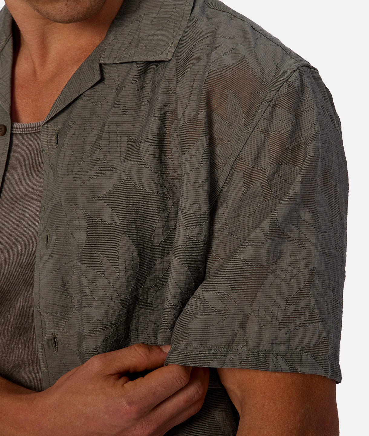 The Munera Short Sleeve Shirt for Men - Soft Cotton Casual Button Down Shirt in Oregano Green | Perfect for Office, Date Night & Summer Outfits
