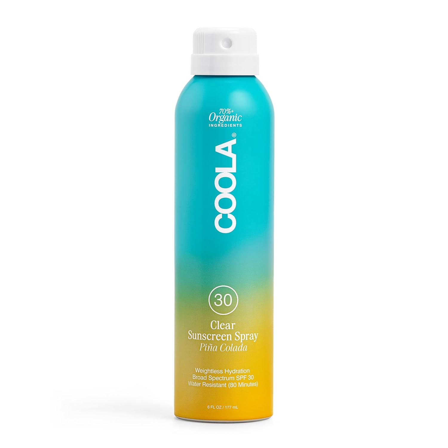 COOLA Classic Body Organic Sunscreen Spray SPF 30 - Broad Spectrum UVA/UVB Protection, Water Resistant, Reef Safe, Vegan & Cruelty-Free - Perfect for Beach, Pool & Outdoor Activities