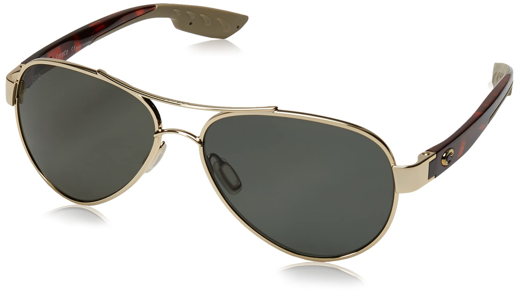 Costa Del Mar Women's Loreto Aviator Sunglasses - Polarized UV Protection for Outdoor Activities, Driving, Beach & Travel