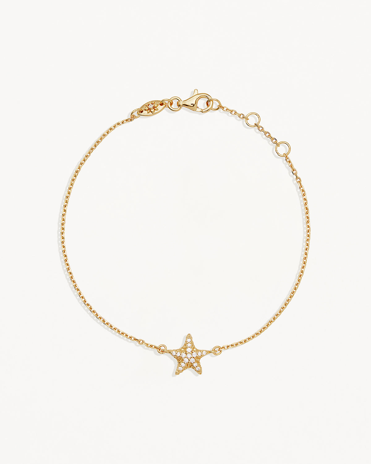 18K Gold Vermeil Starfish Bracelet for Women - Dainty Beach Jewelry Gift for Summer Vacation & Boho Fashion Accessories