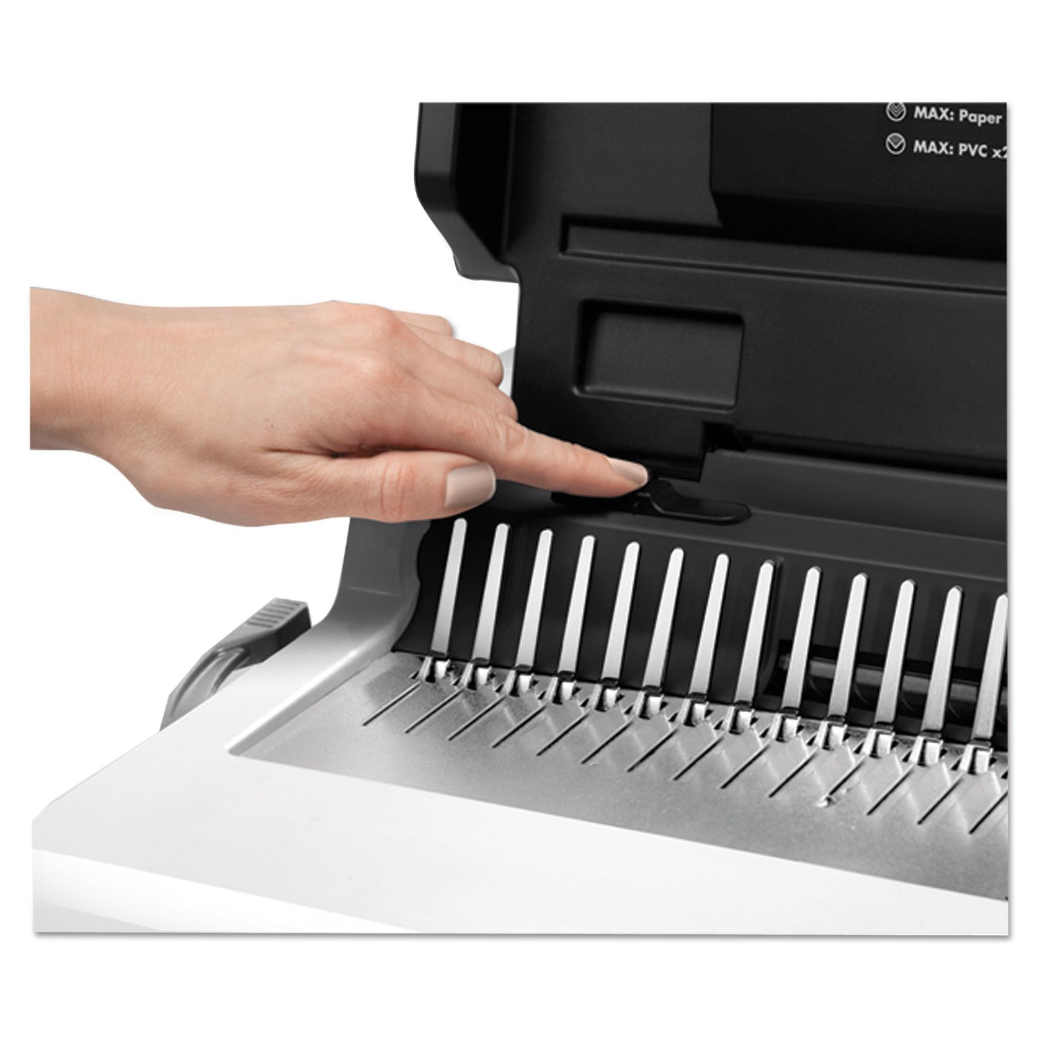 Fellowes FEL5216701 PulsartradeE 300 Electric Comb Binding Machine with Starter Kit - Perfect for Office, School & Document Binding Projects