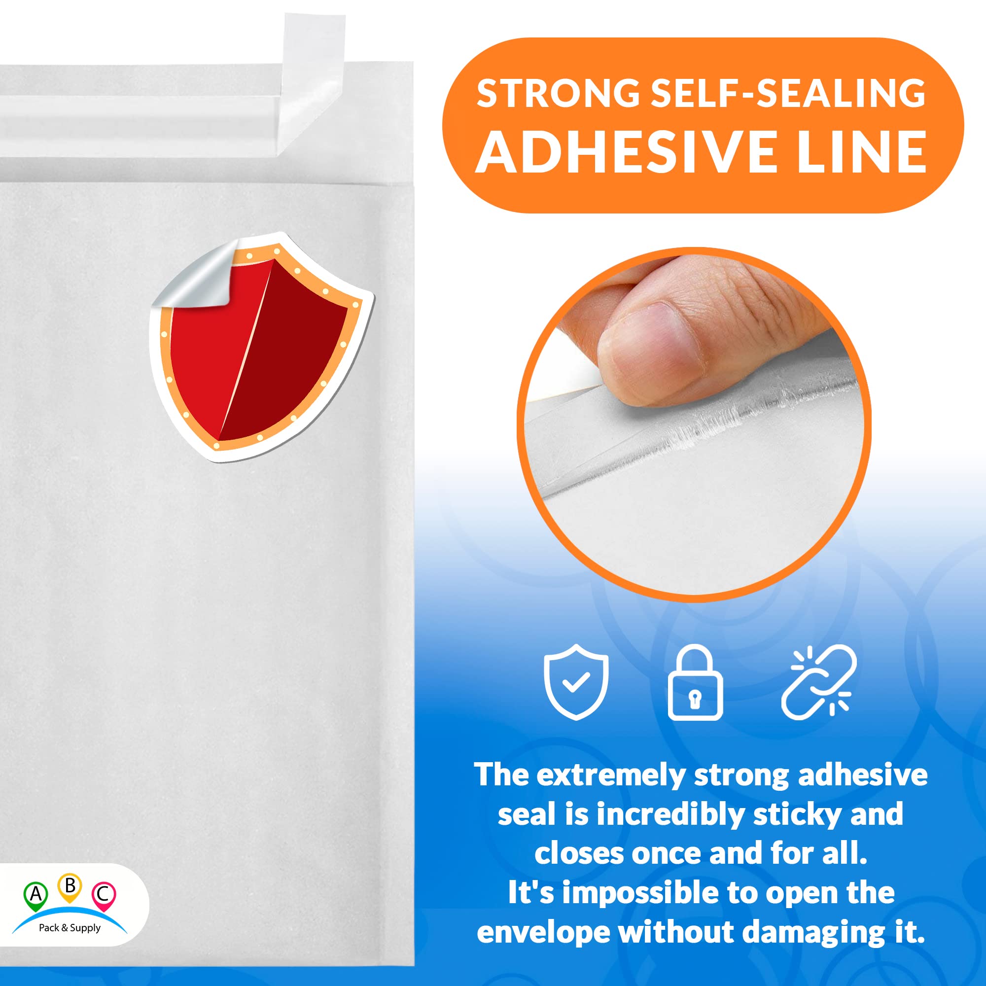 ABC PACK & SUPPLY 5x9 Inch Kraft Bubble Mailers - 700 Pack White Self-Seal Padded Shipping Envelopes with Bubble Cushioning & Self-Adhesive Tape | Perfect for Ecommerce, Amazon FBA, eBay Shipping & Small Business Mailings