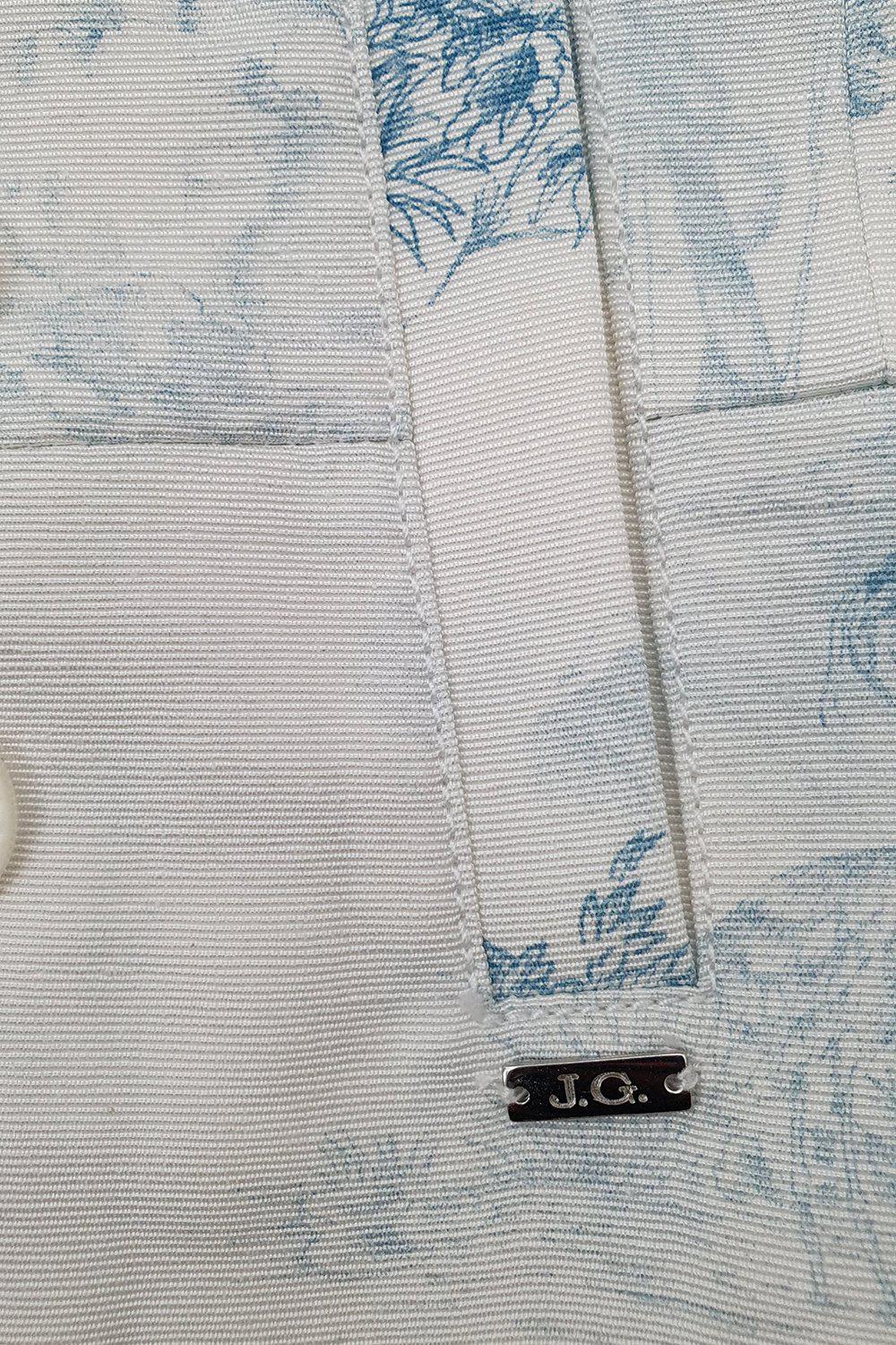 JOHN GALLIANO Kids Cotton Blend White Toile De Jouy Print Blazer Jacket for Boys Size 6 - Formal Wear for School, Parties & Special Occasions