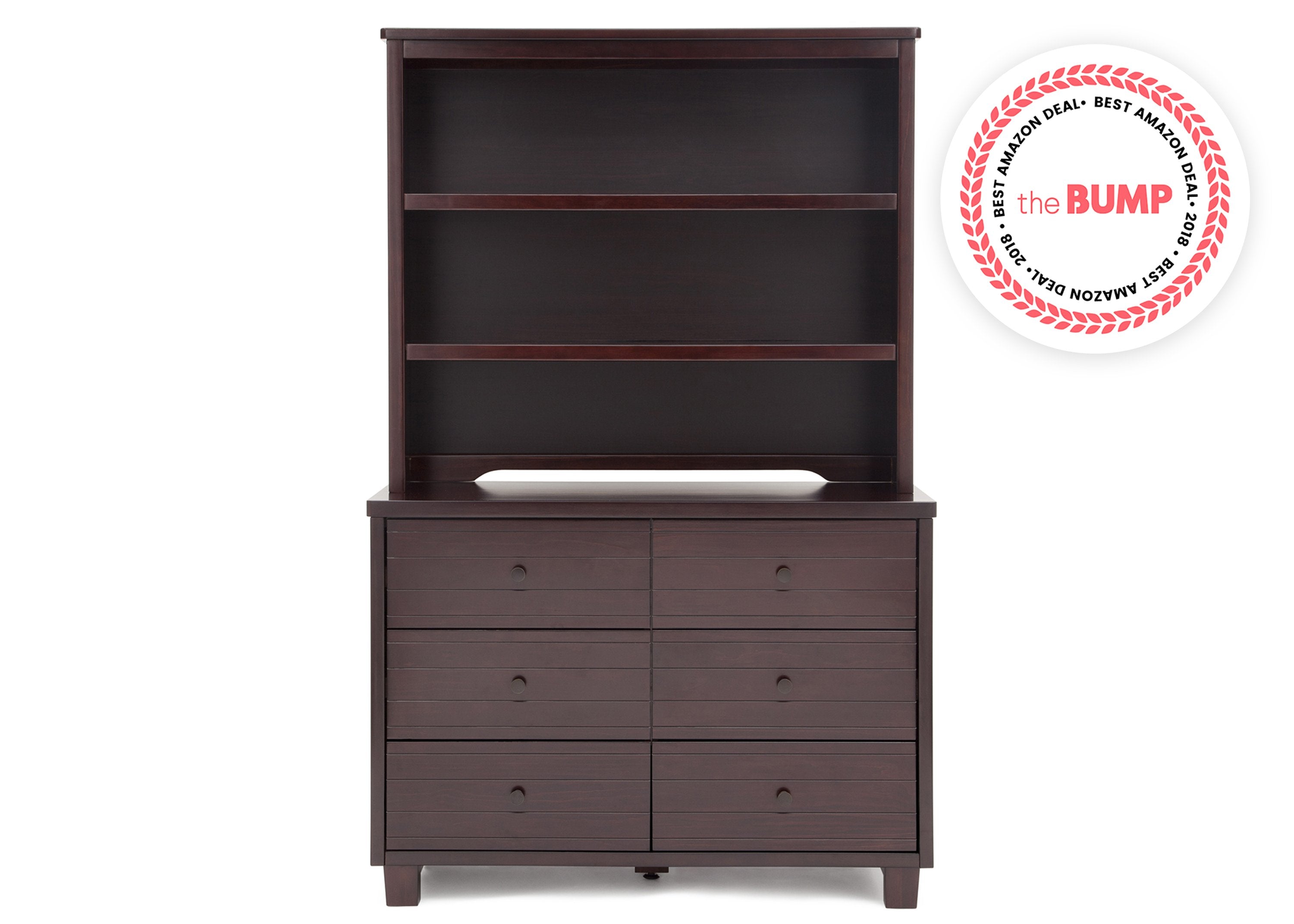 Rowen Double Dresser - 6-Drawer Solid Wood Chest for Bedroom Storage | Modern Dresser with Mirror for Home Organization | Perfect for Master Bedroom, Guest Room & Nursery