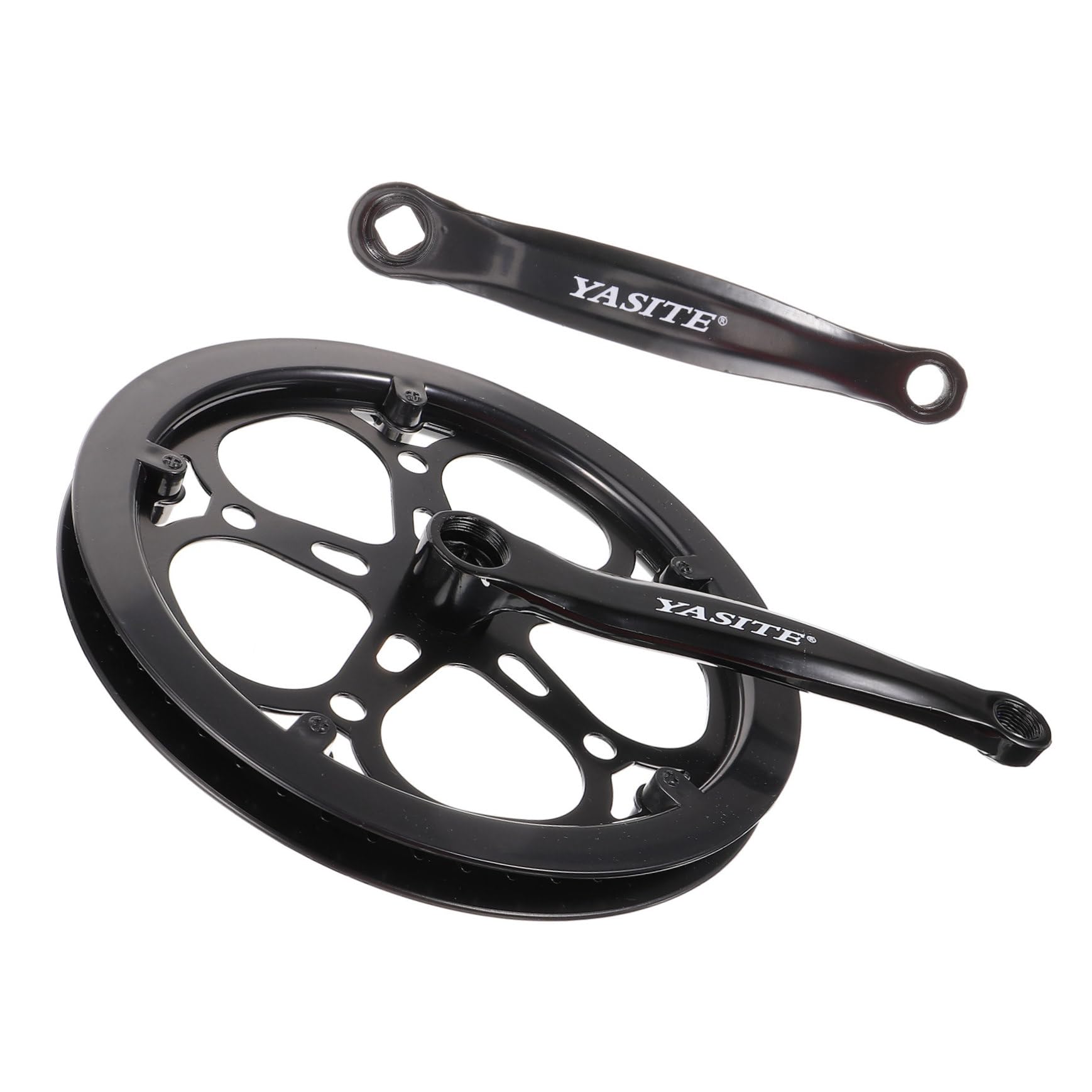 BESPORTBLE 170mm Aluminum Alloy Mountain Bike Crankset - Single Speed Bicycle Crank Arm Set for Road & MTB - Perfect for Cycling, Commuting & Trail Riding