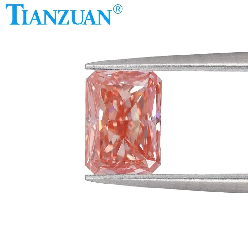 1.1CT Radiant Cut Lab-Grown CVD Diamond - Fancy Vivid Pink VVS2 Loose Gemstone with IGI Certification | Engagement Ring, Wedding Jewelry, Custom Pendant