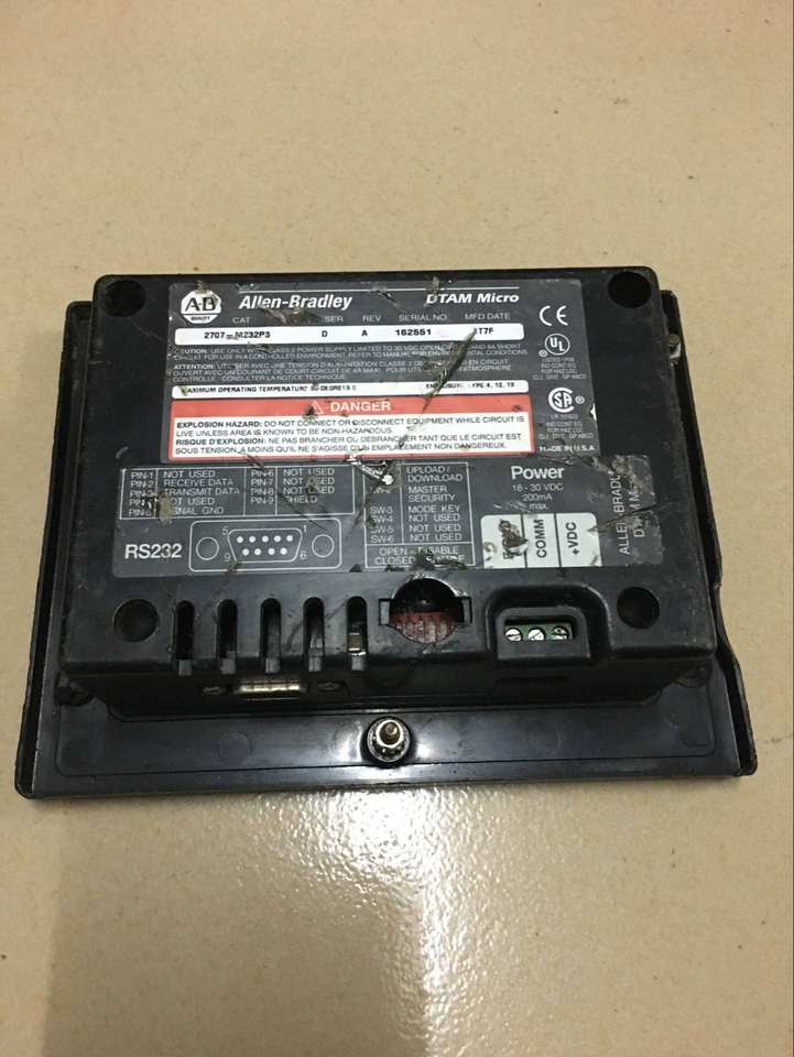 Rockwell Automation 2707-M232P3 HMI PanelView Plus 600 Used/New - Industrial Control & Automation for Manufacturing Plants