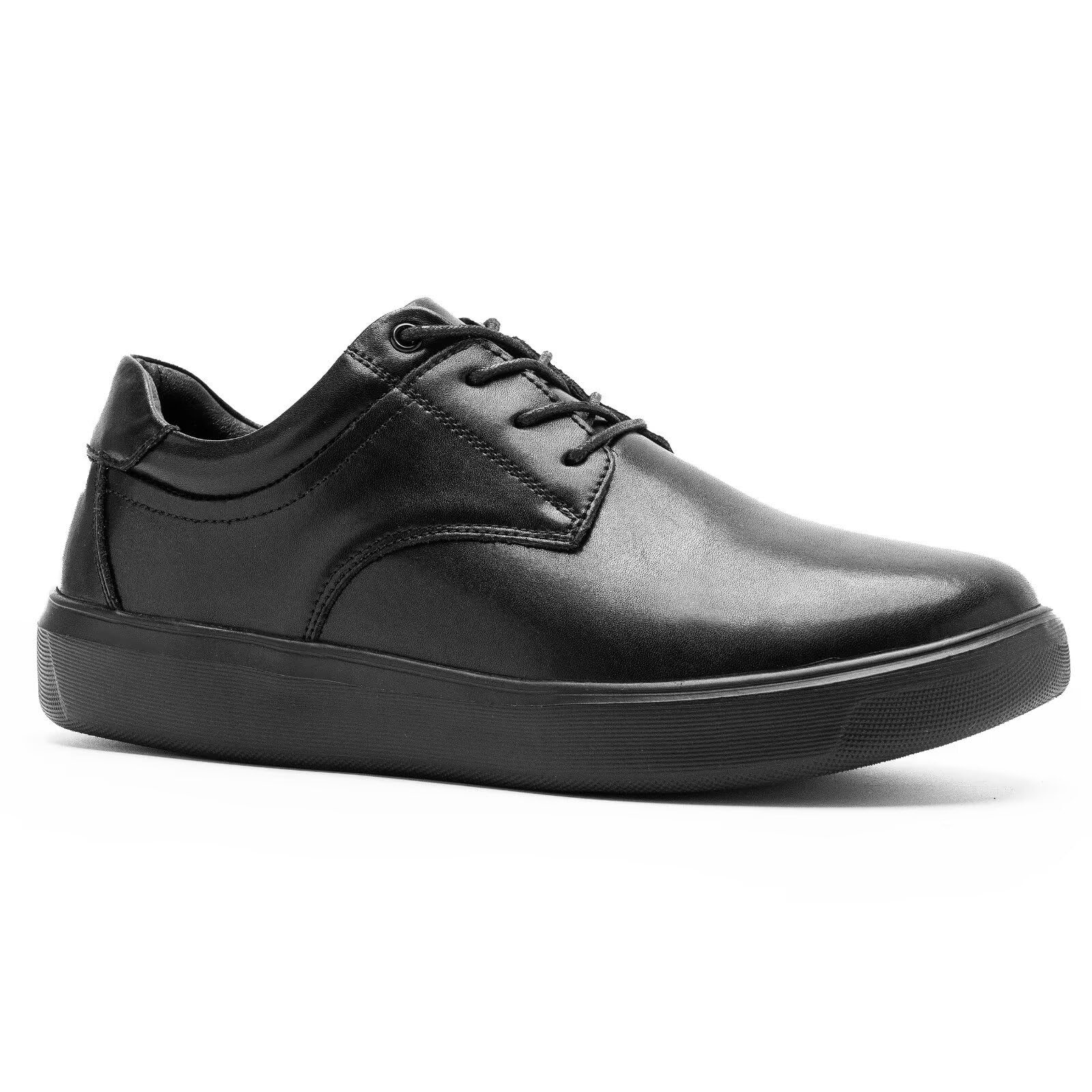 OrthoComfoot Men's Orthopedic Wide Leather Dress Shoes - Comfortable Arch Support Oxfords for Plantar Fasciitis & Heel Pain Relief | Orthotic Casual Business & Work Shoes for Walking | Perfect for Office, Travel & Daily Wear