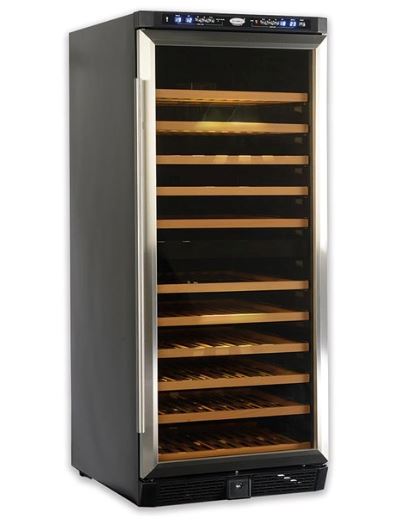 Europace EWC 6110S 110 Bottle Wine Cooler Refrigerator - Dual Zone Temperature Control for Red & White Wines - Perfect for Home Bars, Restaurants, and Wine Cellars