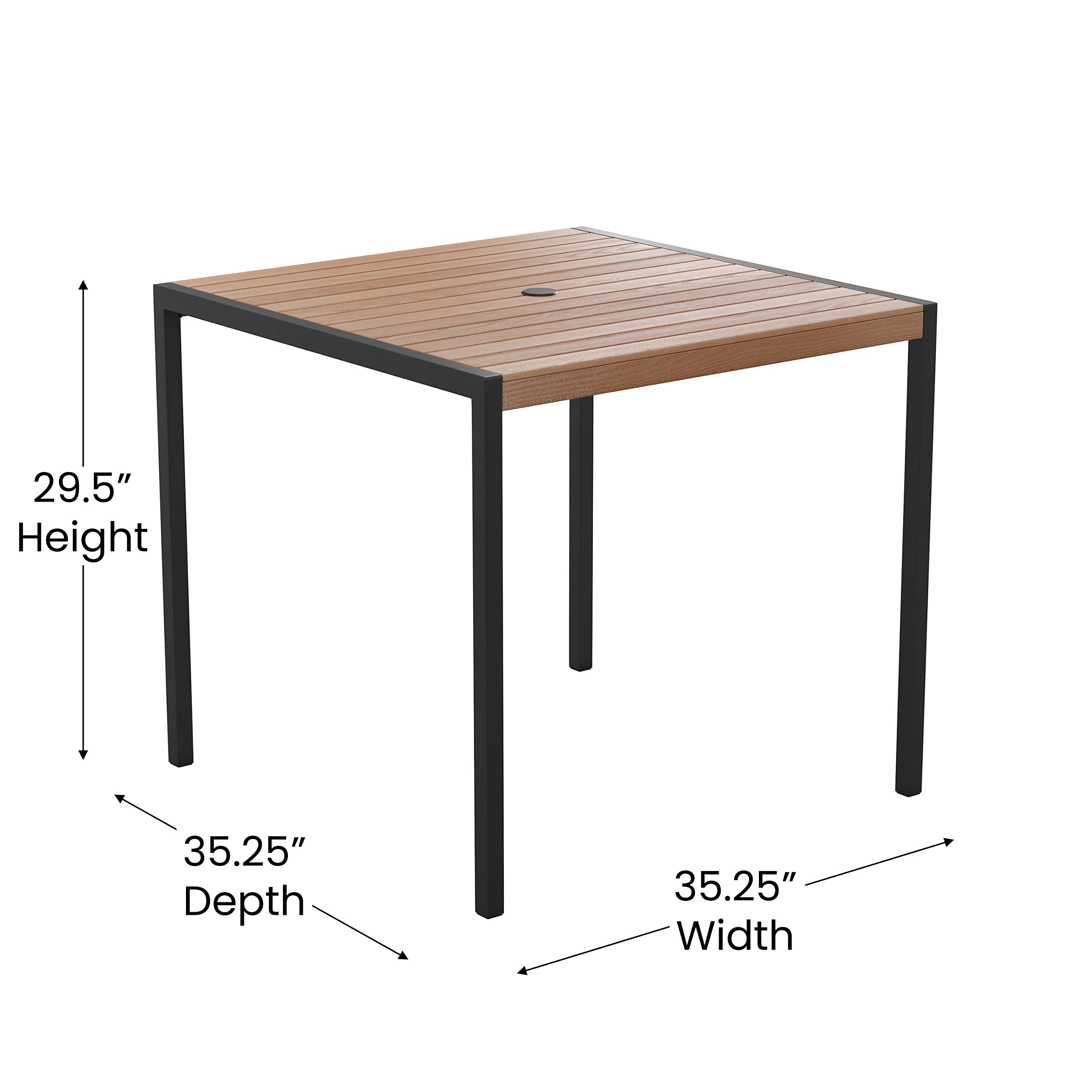 Flash Furniture 3-Piece Outdoor Patio Dining Set - 35