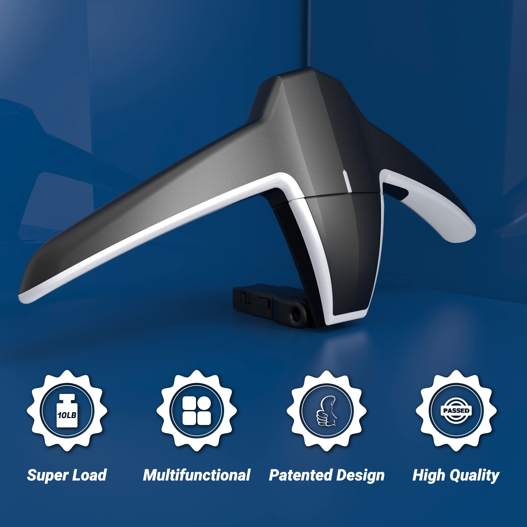 Sandure Car Coat Hanger - Multifunctional Headrest Hook for Jackets, Suits & Coats - Perfect for Organizing Clothes in Sedans, SUVs & Travel