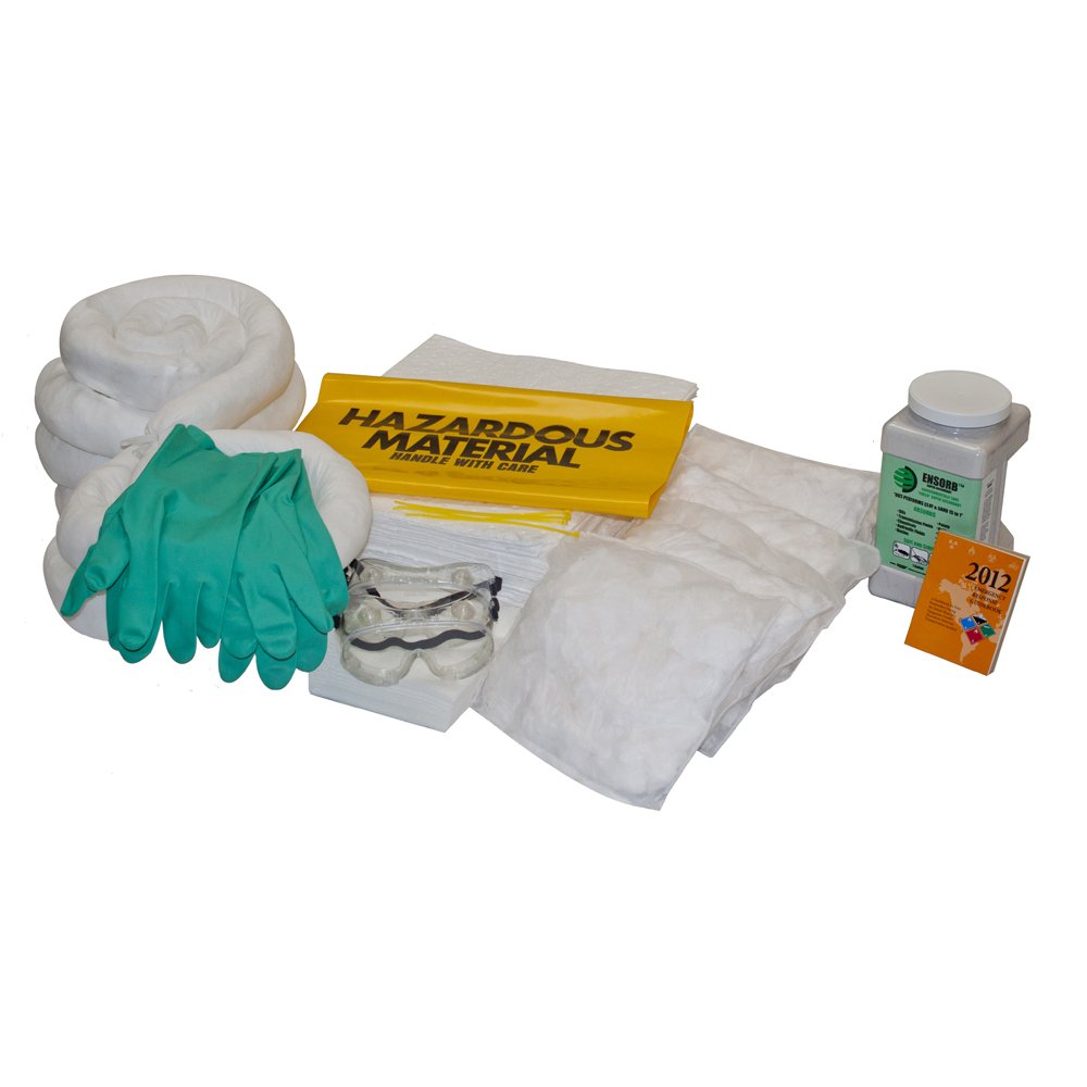Enpac Extra-Large Wall-Mount Oil Spill Kit Refill - 25-Gallon Capacity, Yellow | Industrial & Marine Oil Spill Cleanup | Workshop, Garage, Factory Use
