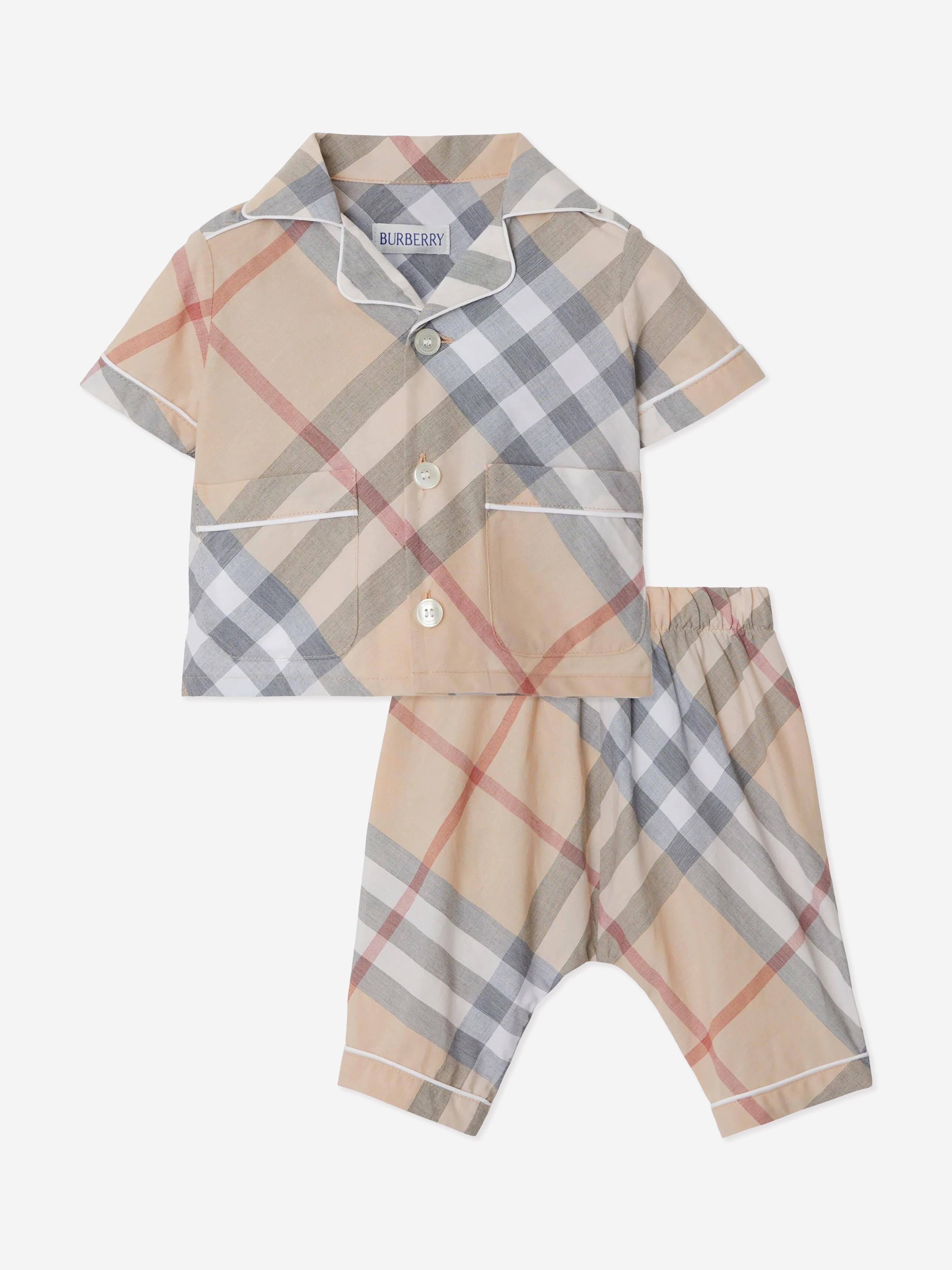 Adorable Beige Checkered Baby Boy Outfit Set - Soft & Comfortable for Newborns, Infants & Toddlers - Perfect for Photos, Parties & Everyday Wear