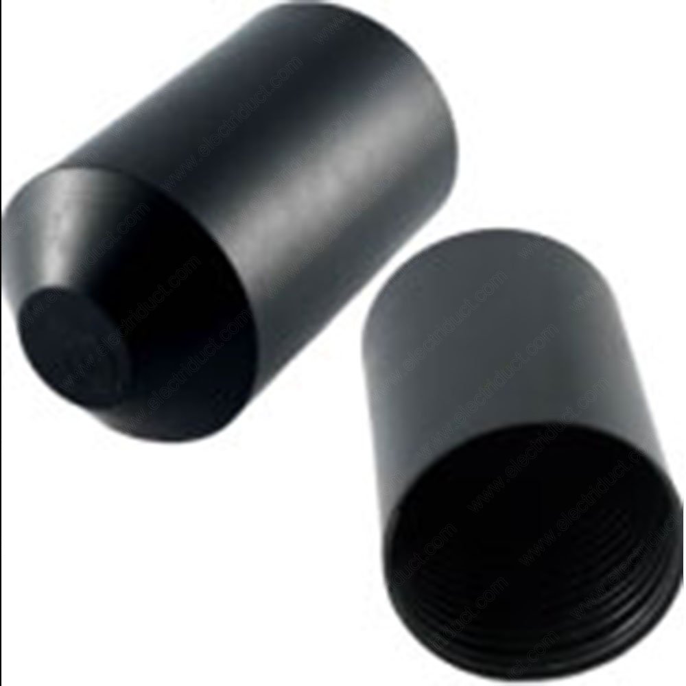 3/4 Inch Heat Shrink End Caps - 10 Pack Black - Waterproof Wire Connectors for Electrical, Marine & Automotive Applications