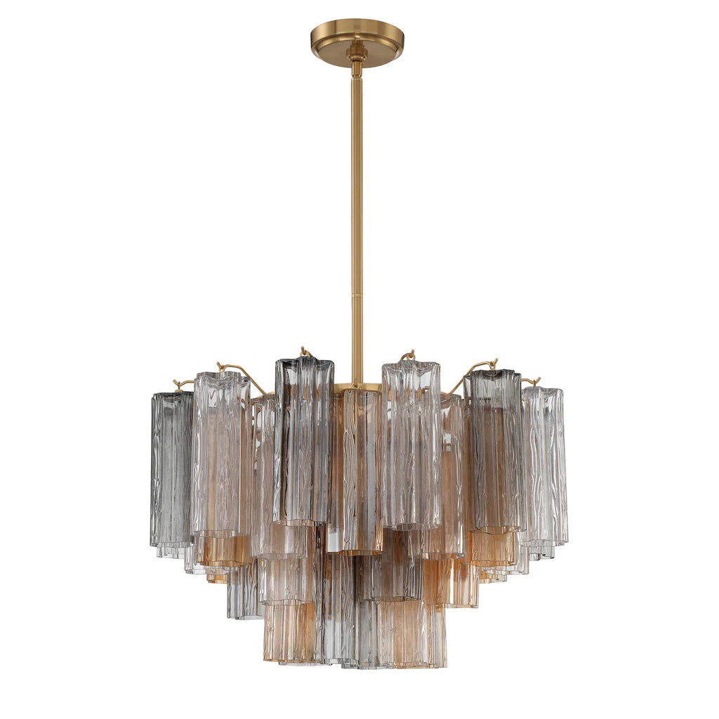 Elegant Tronchi Crystal Chandelier - Modern Luxury Ceiling Light Fixture for Dining Room, Living Room & Bedroom Decor