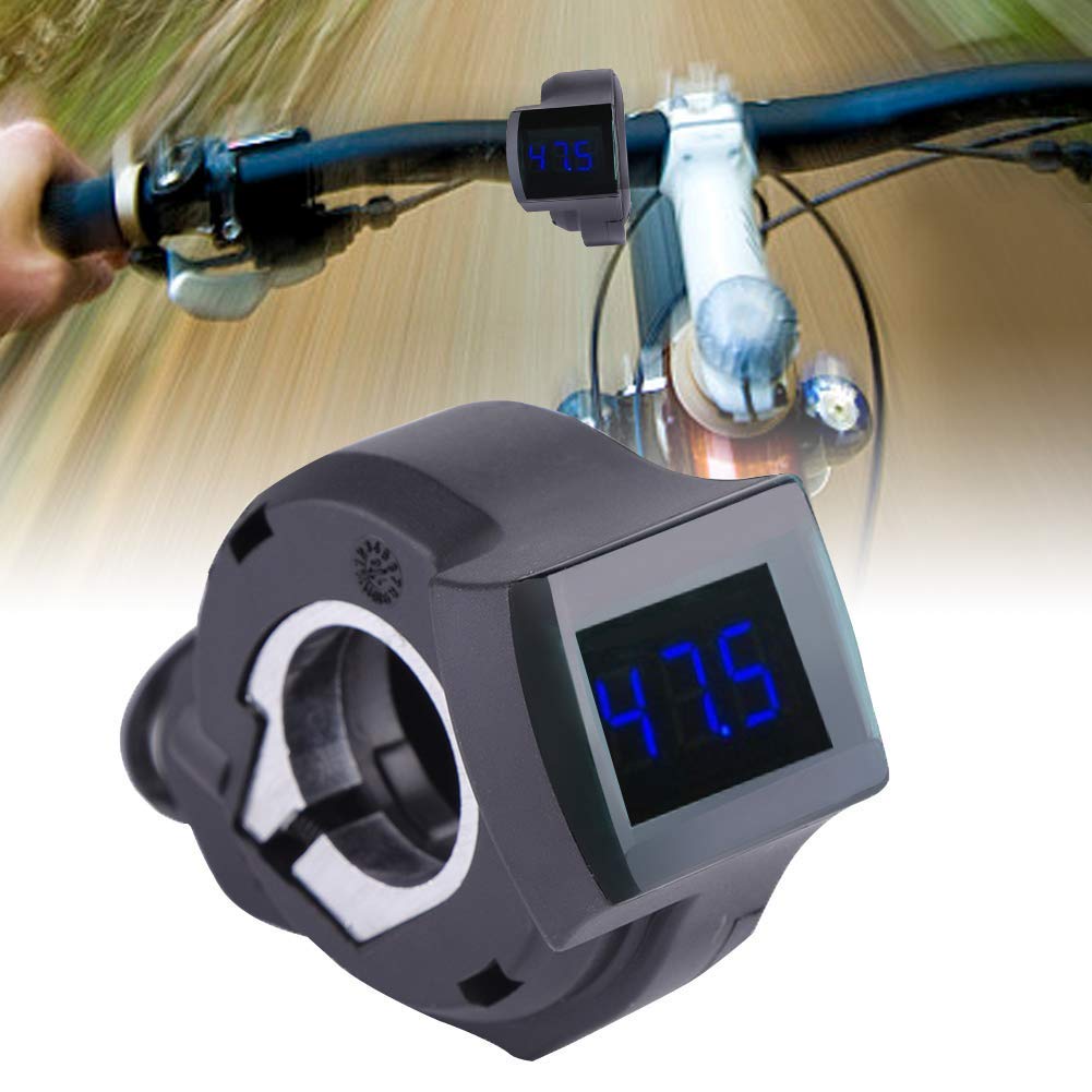 Electric Scooter Thumb Throttle with LED Voltage Display - Handlebar Mounted Battery Voltmeter for E-Bike, Power Scooter & Mobility Scooter - Perfect for Commuting, Off-Road Adventures & Urban Travel
