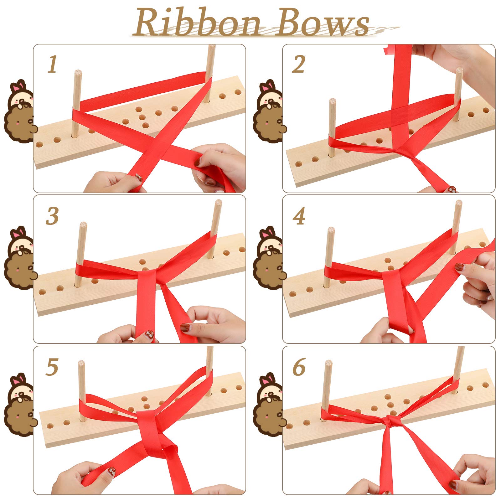 Premium WILLBOND Bow Maker Tool Kit - U-Shaped Scissor & Twist Ties for DIY Ribbon Wreaths, Christmas Decorations, Hair Corsages & Gift Wrapping (Gold/Silver/Rose/Purple/Blue) - Perfect for Holiday Crafts, Party Decor & Handmade Gift Packaging