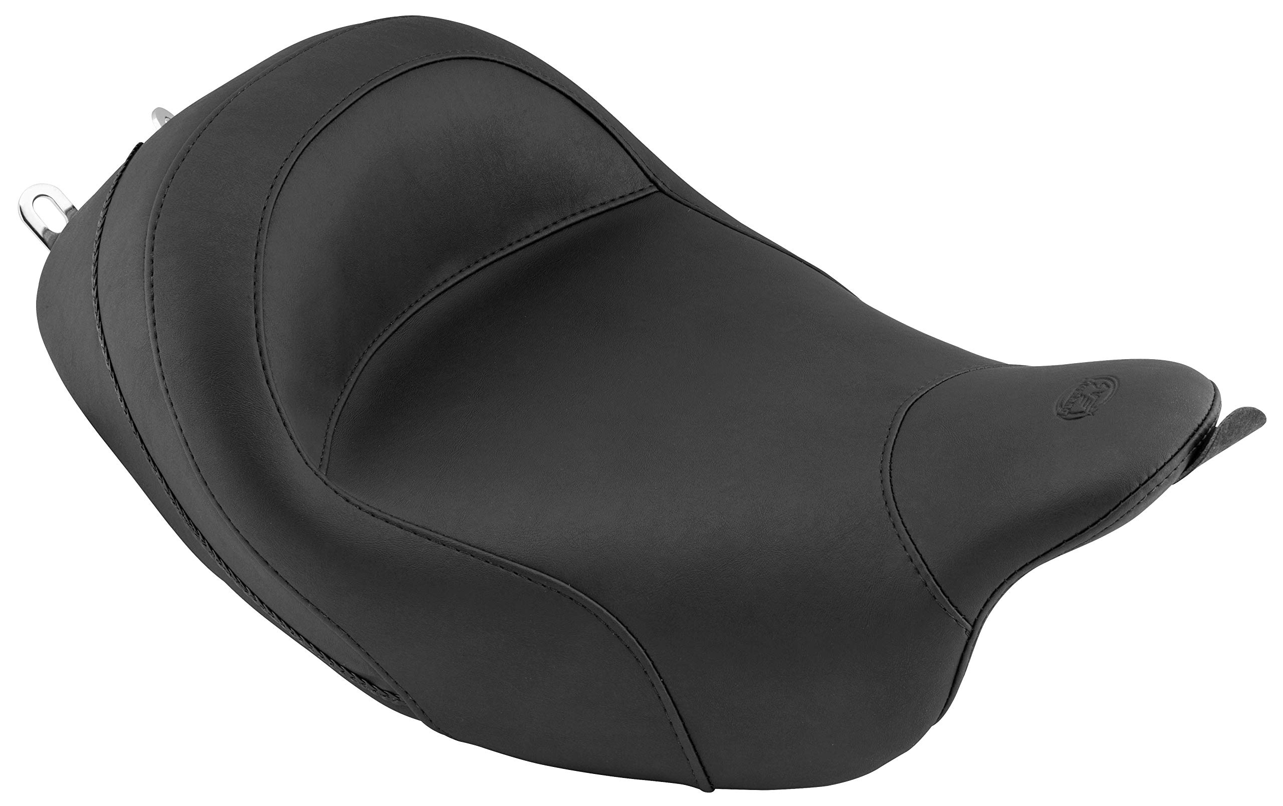 Mustang Solo Seat for Harley Davidson 2008-2014 FLHT FLHR FLTR FLHX Models - Comfortable Motorcycle Seat for Long Rides & Cruising