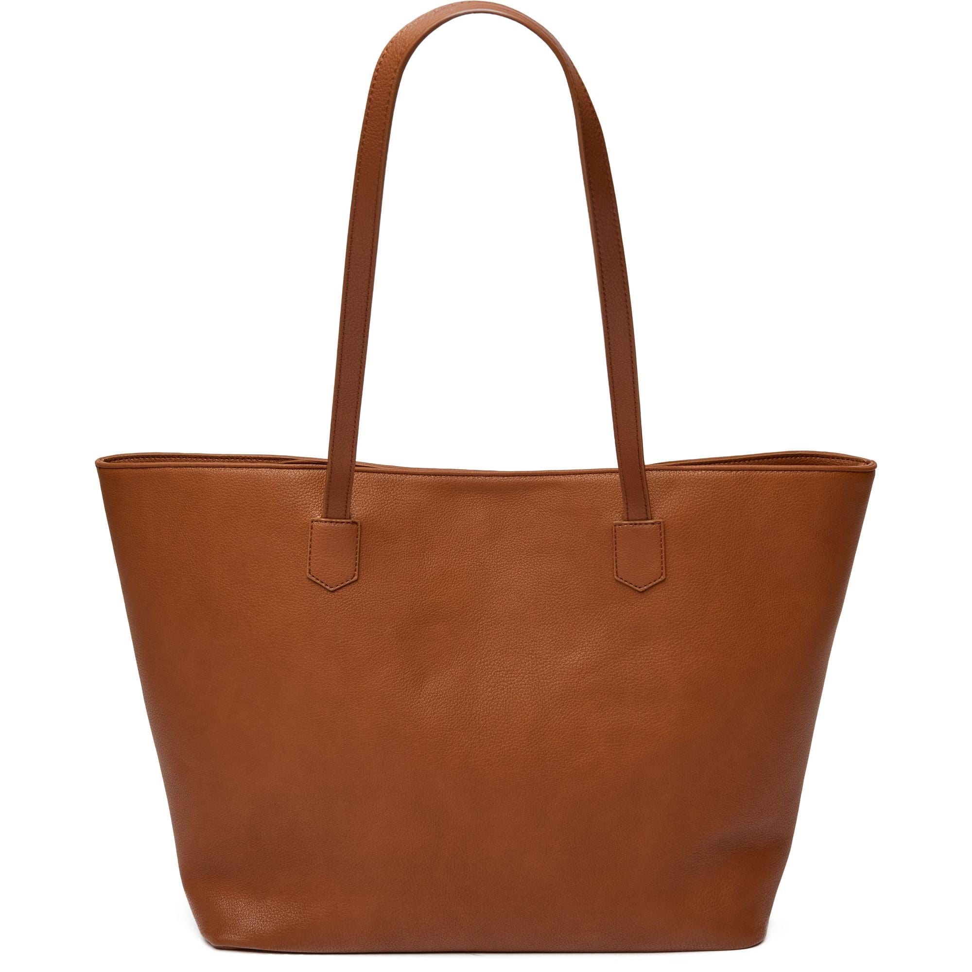 Stylish Hazel Vegan Leather Tote Bag for Women - Eco-Friendly Shoulder Bag in Tan | Perfect for Work, Travel & Everyday Use