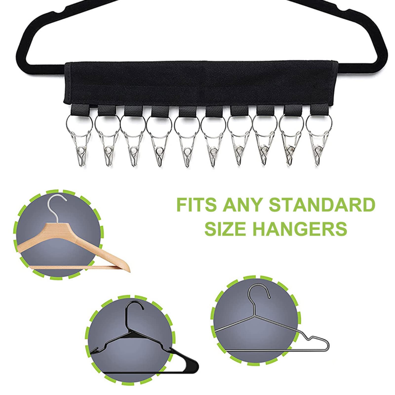 Premium Cap Organizer Hanger & Hat Holder for Closet - Space-Saving Baseball Cap Storage Solution (2 Pack) - Perfect for Organizing Hats in Bedroom, Closet or Entryway
