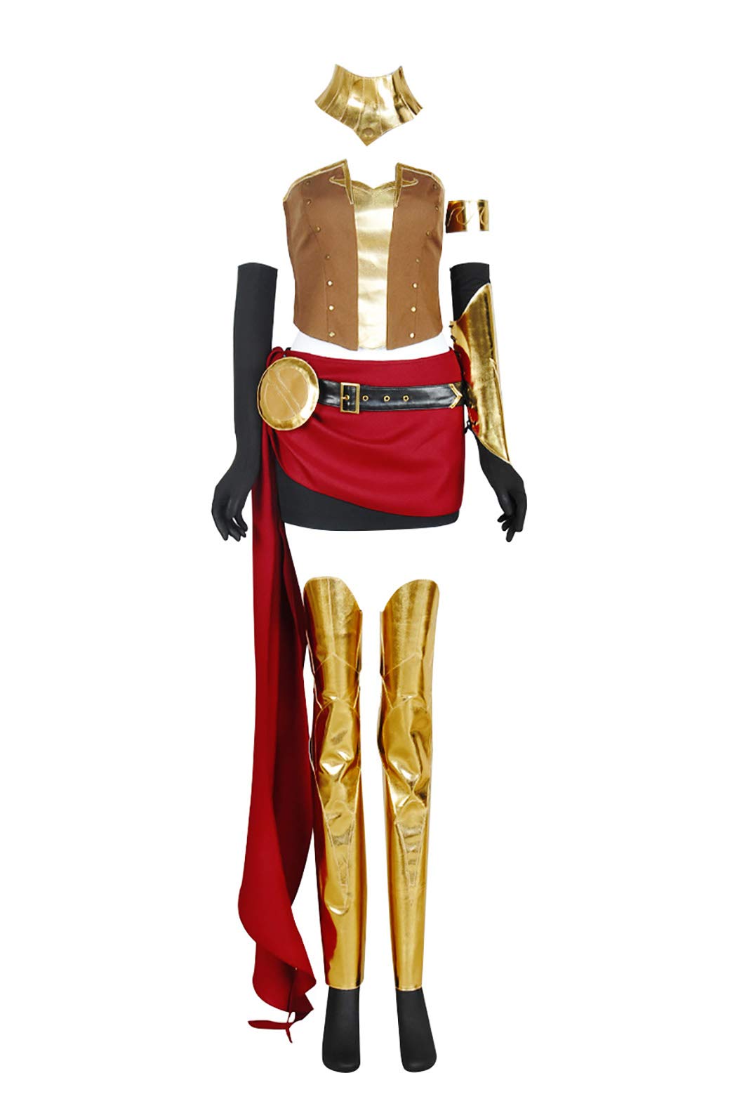 RWBY Pyrrha Nikos Team JNPR Cosplay Costume Set - Anime Outfit with Top & Skirt | Perfect for Halloween, Comic Con & Anime Conventions