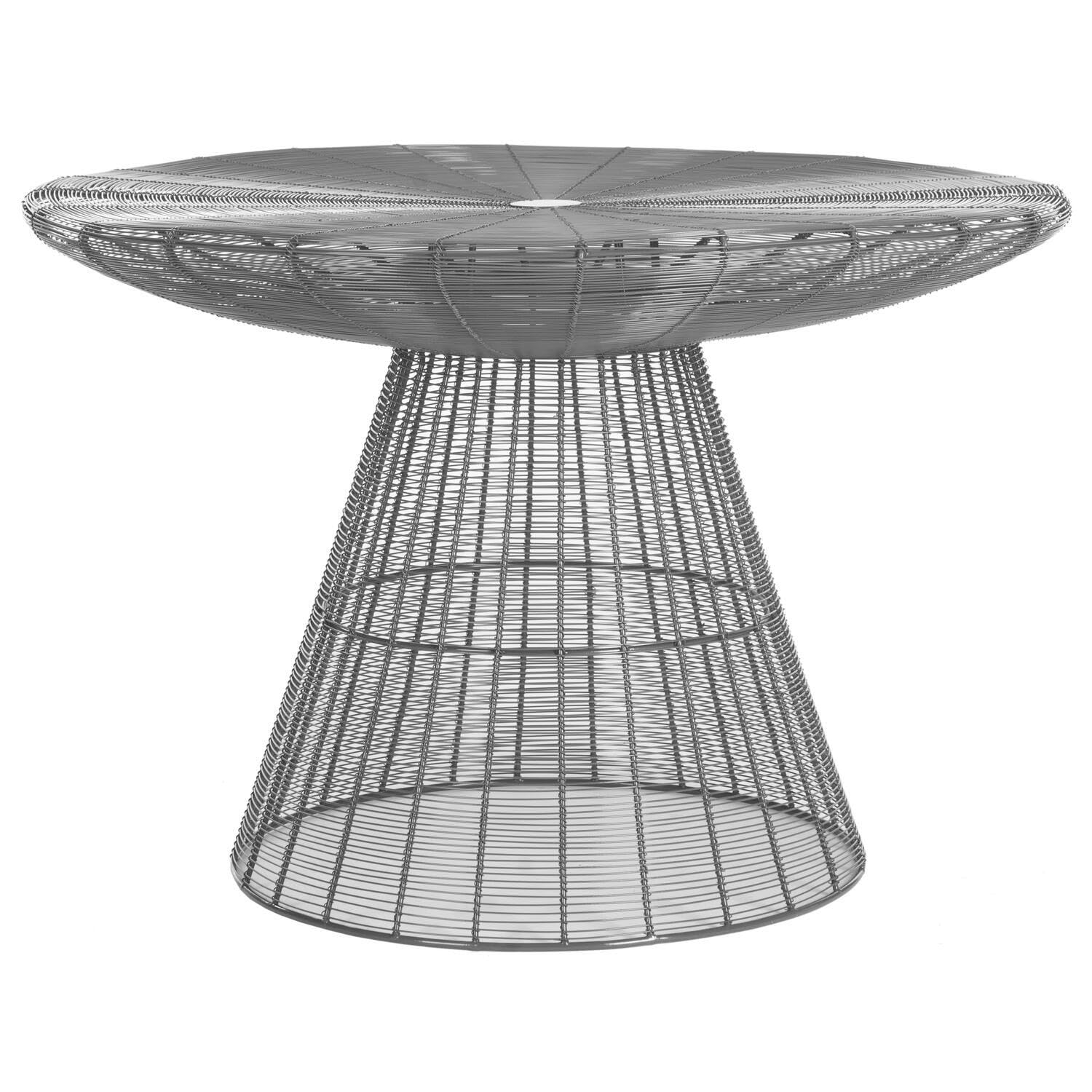 Safavieh Home Collection Reginald Grey Metal Wire Coffee Table - Modern Living Room Furniture for Small Spaces & Apartments