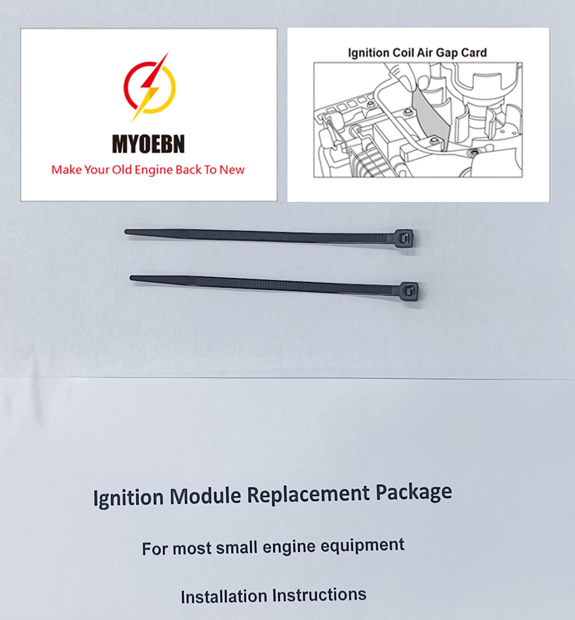 MYOEBN Ignition Coil Compatible with ECHO SRM-261 SRM-260 SRM-231 PB260L PB261L PPT-260 PAS-261 SHC-260 - Replaces Part# P021003910 A411000010 OPPAMA C9116 - Perfect for Lawn Mowers, Trimmers & Outdoor Power Equipment Maintenance