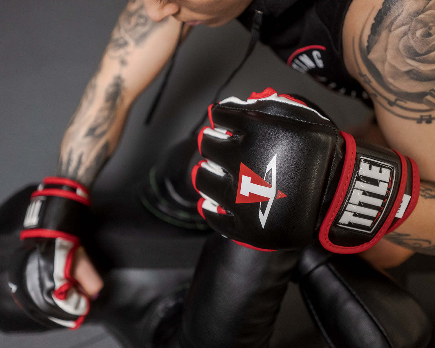 MMA Training Gloves for Sparring & Combat - Premium Leather Fight Gloves for Boxing, Muay Thai & MMA - Perfect for Gym, Competition & Self-Defense Training