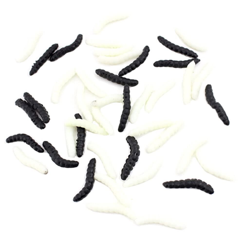 PartyKingdom 20PCS Realistic Fake Maggots Prank Toys - Halloween Scary Prank Gag Toys for Trick or Treat, Party Decorations, Practical Jokes & Prank Gifts