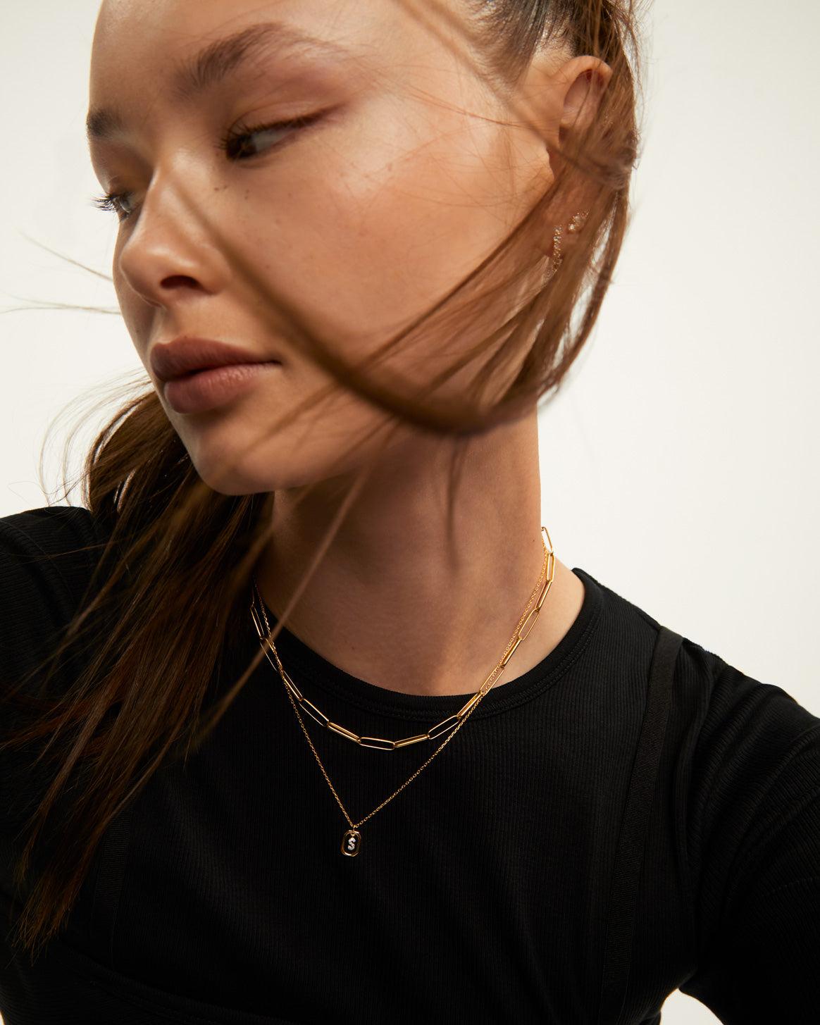 GRID 2 Mini Letter S Necklace - Sterling Silver Initial Necklace for Women, Dainty Personalized Jewelry Gift | Perfect for Birthdays, Anniversaries & Everyday Wear