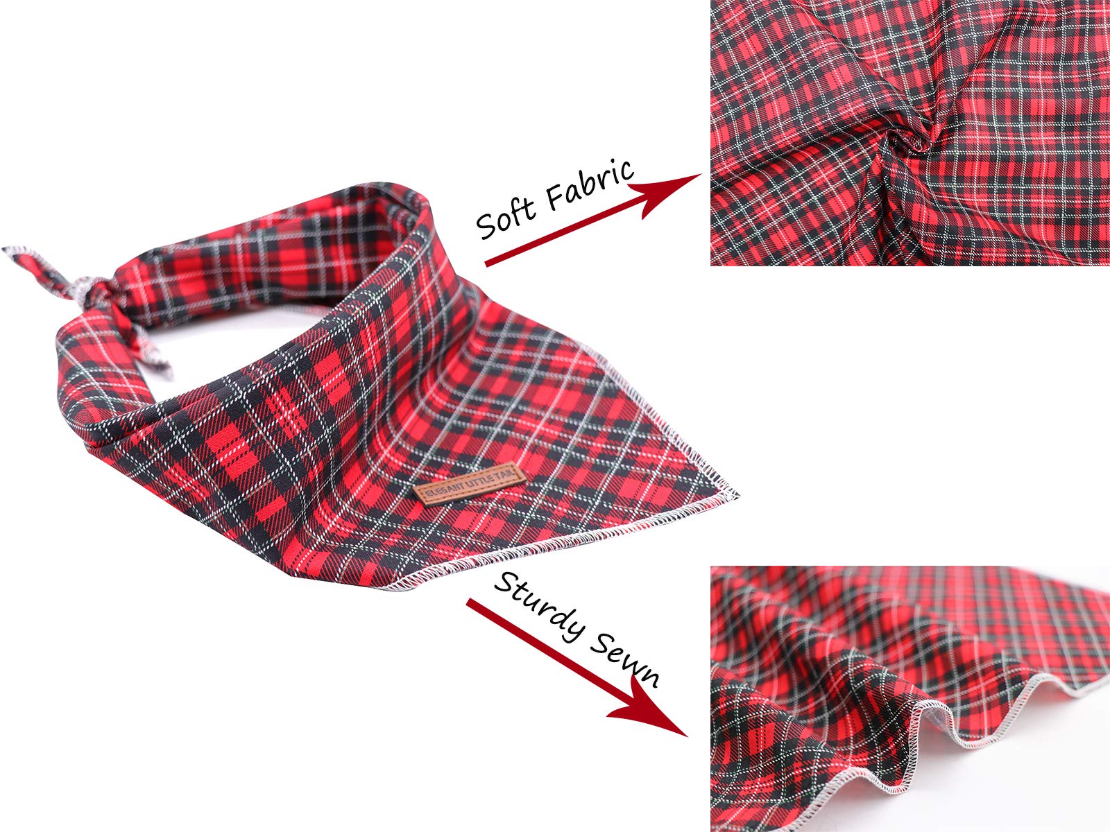 Elegant Dog Bandana for Small Medium Large Dogs - Adjustable Square Kerchief Scarf for Boy & Girl Pets | Perfect for Walks, Photos & Special Occasions