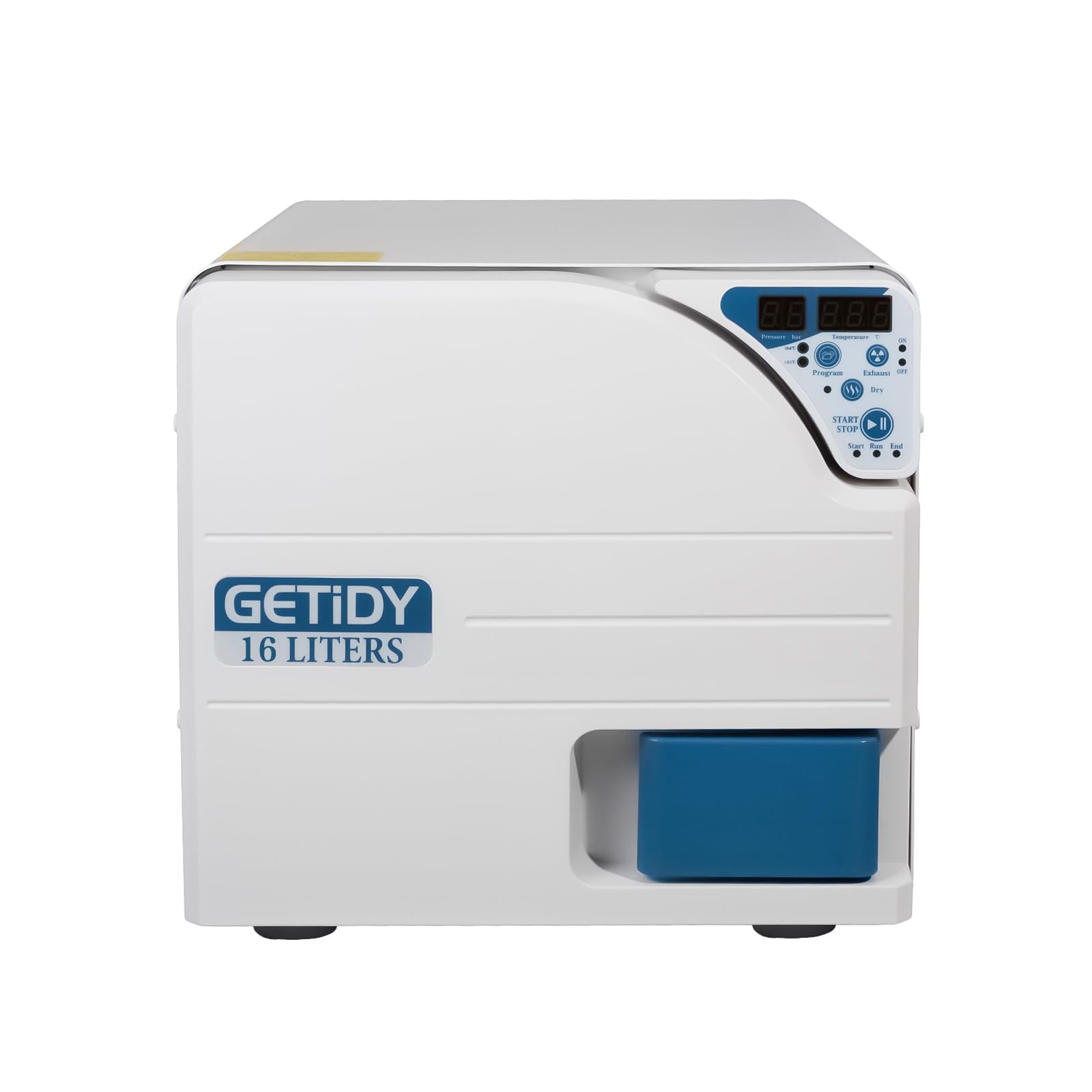 Digital LED Screen Automatic Steam Sterilizer Autoclave - High Temperature Class N Lab Equipment with Button Control & Heating Coil (16L) | Perfect for Medical, Dental, and Laboratory Instrument Sterilization