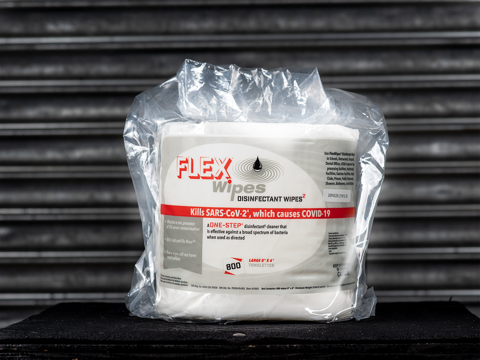 Flex Disinfecting Gym Wipe Roll - 800 Count | Antibacterial Cleaning Wipes for Gym Equipment, Yoga Mats & Fitness Gear | Perfect for Home & Commercial Gyms