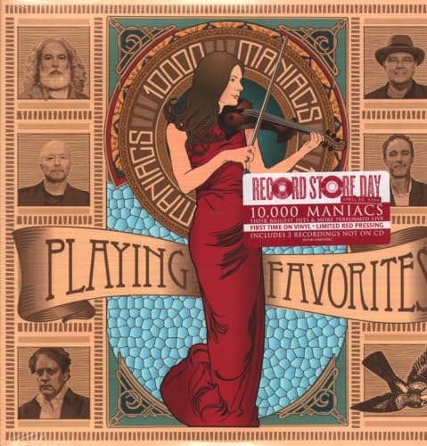 10,000 Maniacs - Playing Favorites (Opaque Red Vinyl 2LP) - RSD 2024 Exclusive - Limited Edition Record Store Day Vinyl for Music Collectors & Audiophiles - Perfect for Home Listening & Vinyl Enthusiast Collections