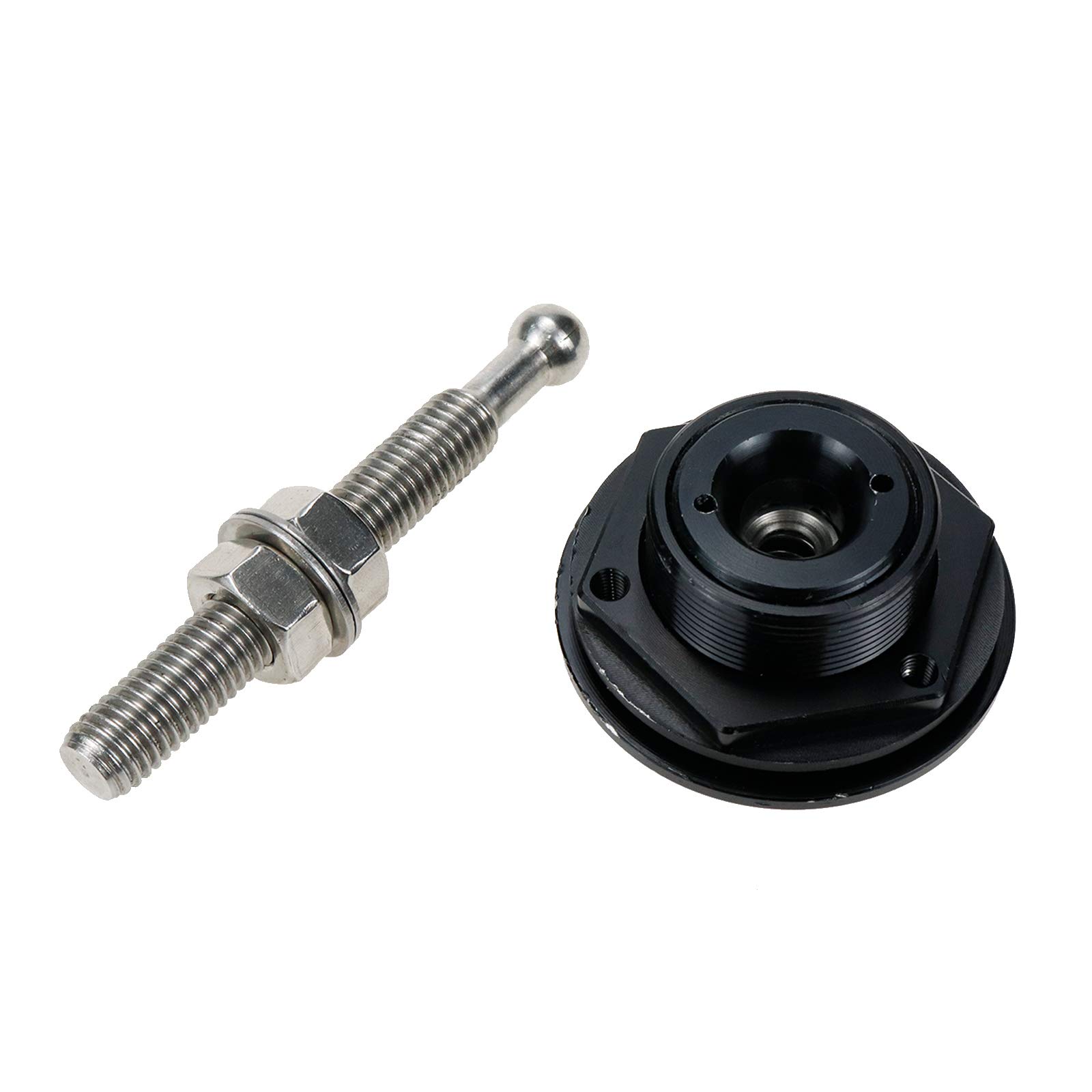 2 Pcs 2.45-Inch Quick Release Push Button Hood Pins - Racing Car Engine Bumper Hood Lock Latch Kit for Fast Access & Security | Perfect for Track Days, Off-Roading & Vehicle Maintenance