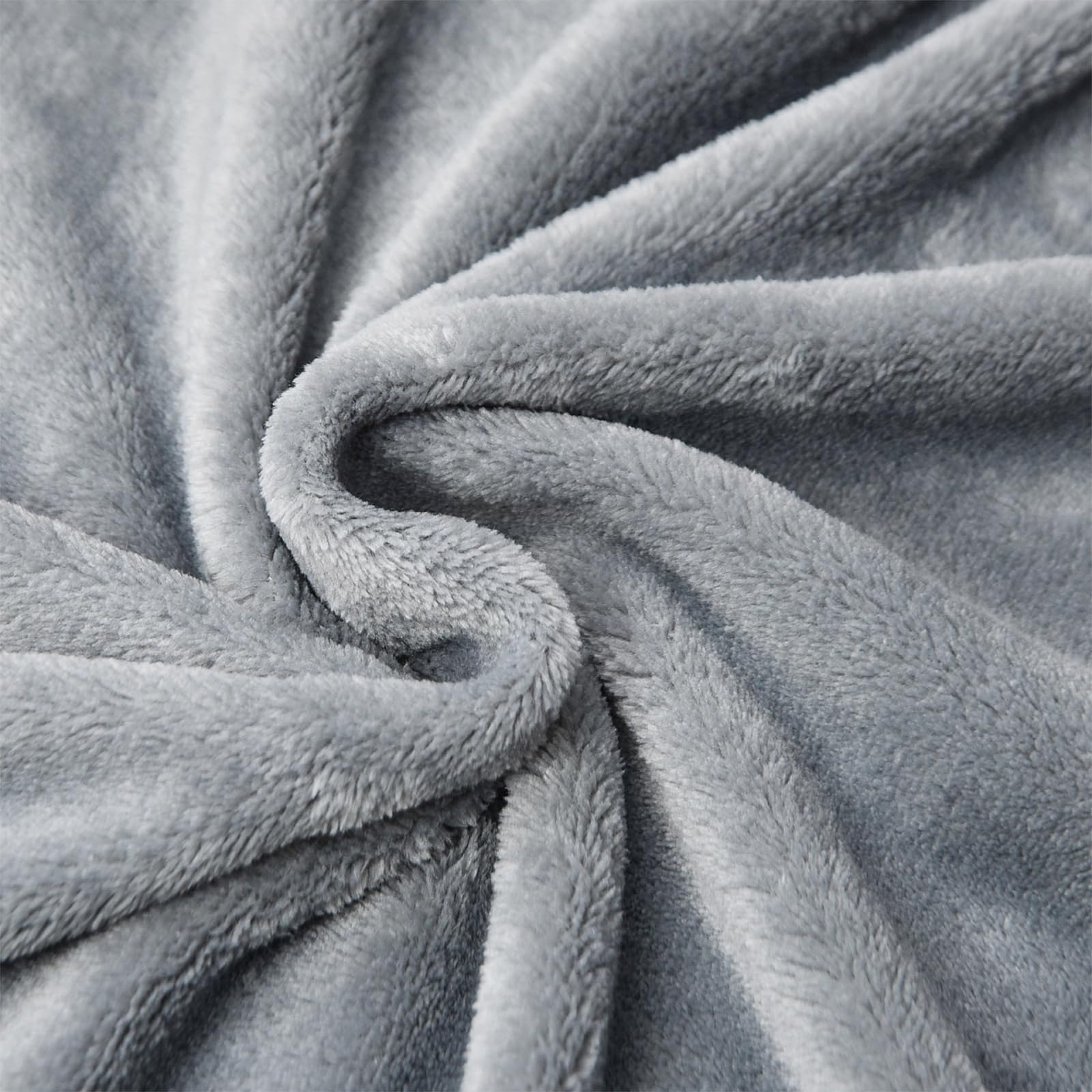 KMUSET 30x40 Inch Soft Cozy Fuzzy Fleece Blanket for Kids - Grey Baby Swaddle Blanket for Boys & Girls, Warm Crib & Stroller Throw - Perfect for Nursery, Travel, and Snuggling