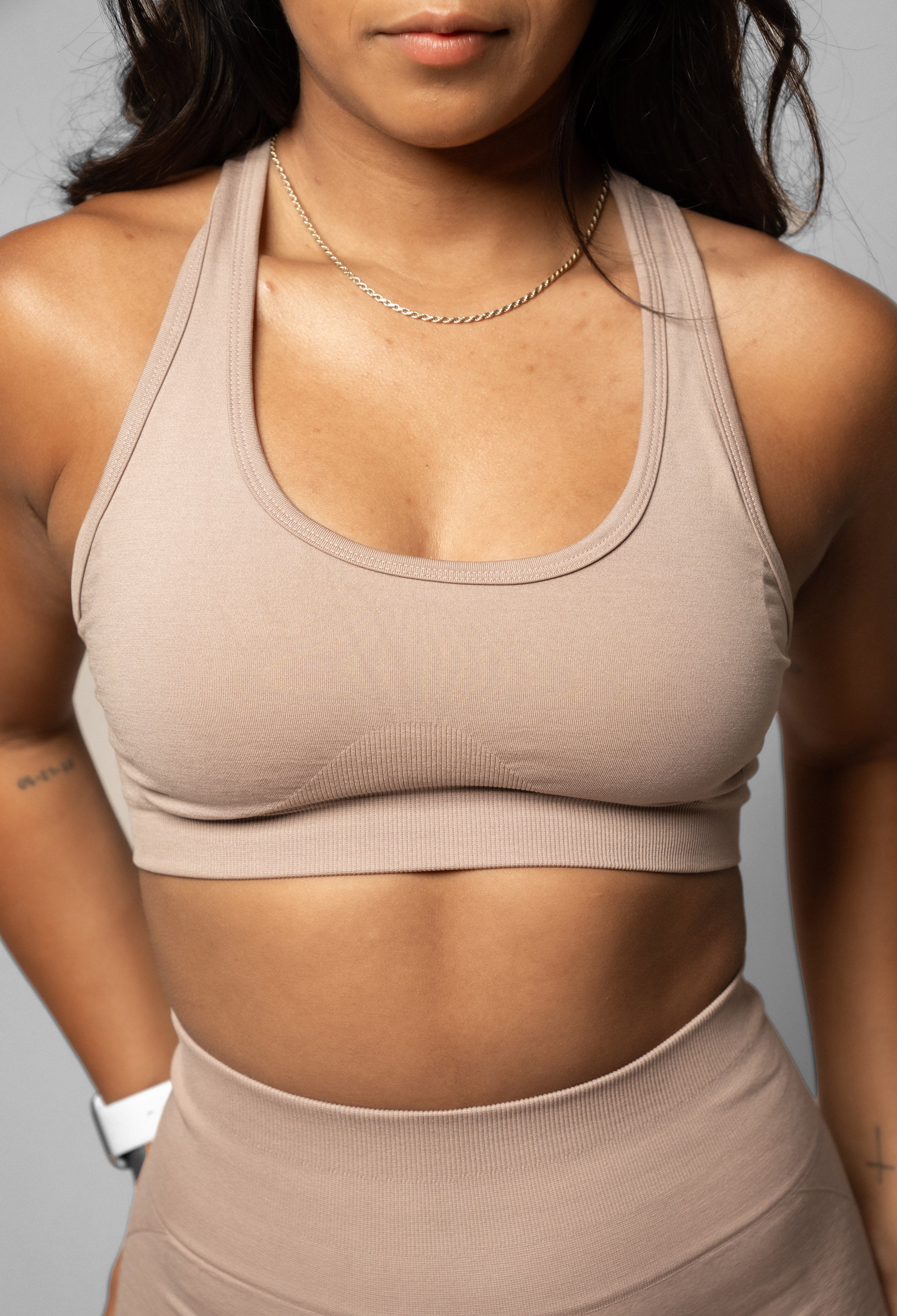 Premium Neutral Sports Bra for Women - High Support Workout Top for Yoga, Running & Gym - Breathable & Comfortable Activewear