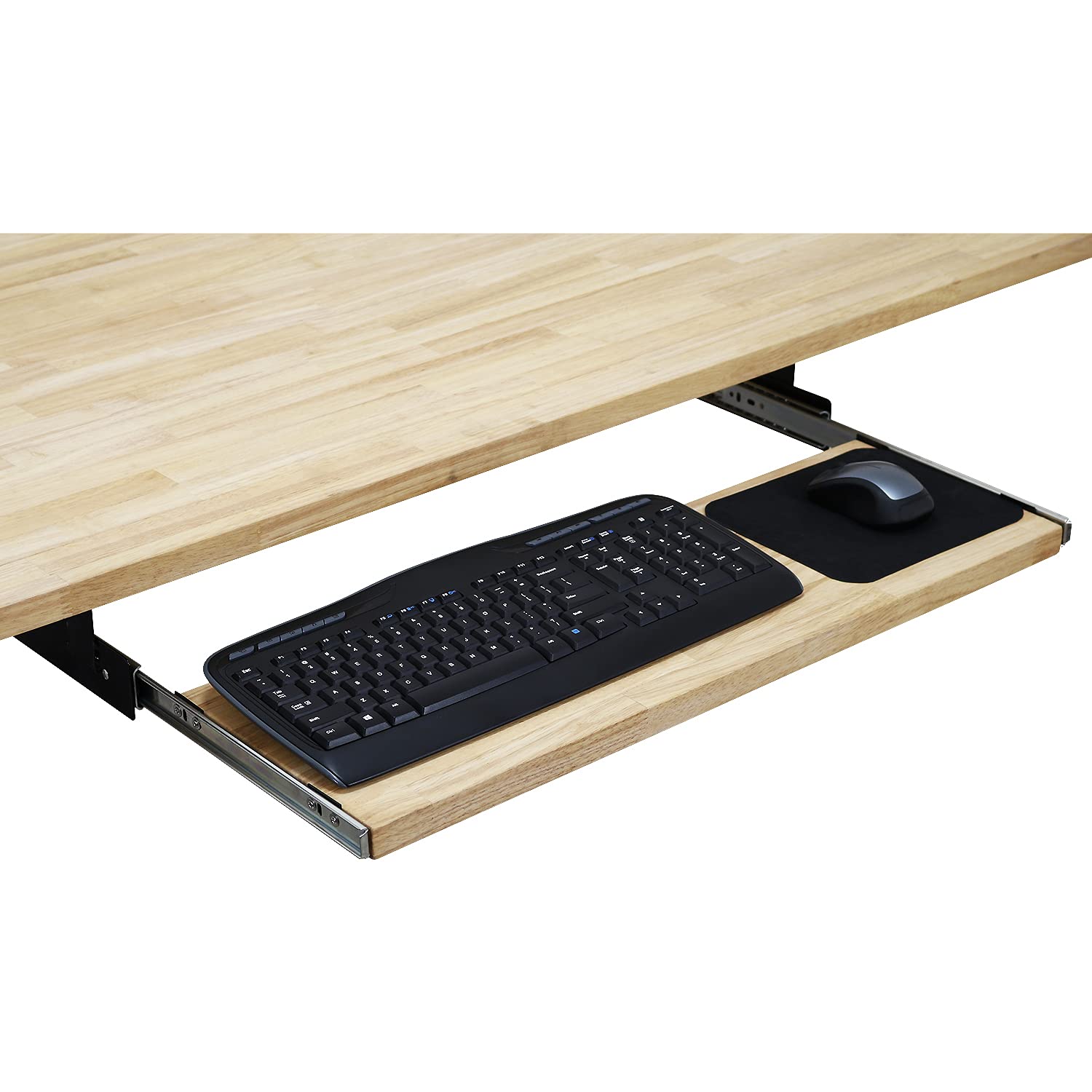 Premium BenchPro Hardwood Butcher Block Keyboard Tray - 9