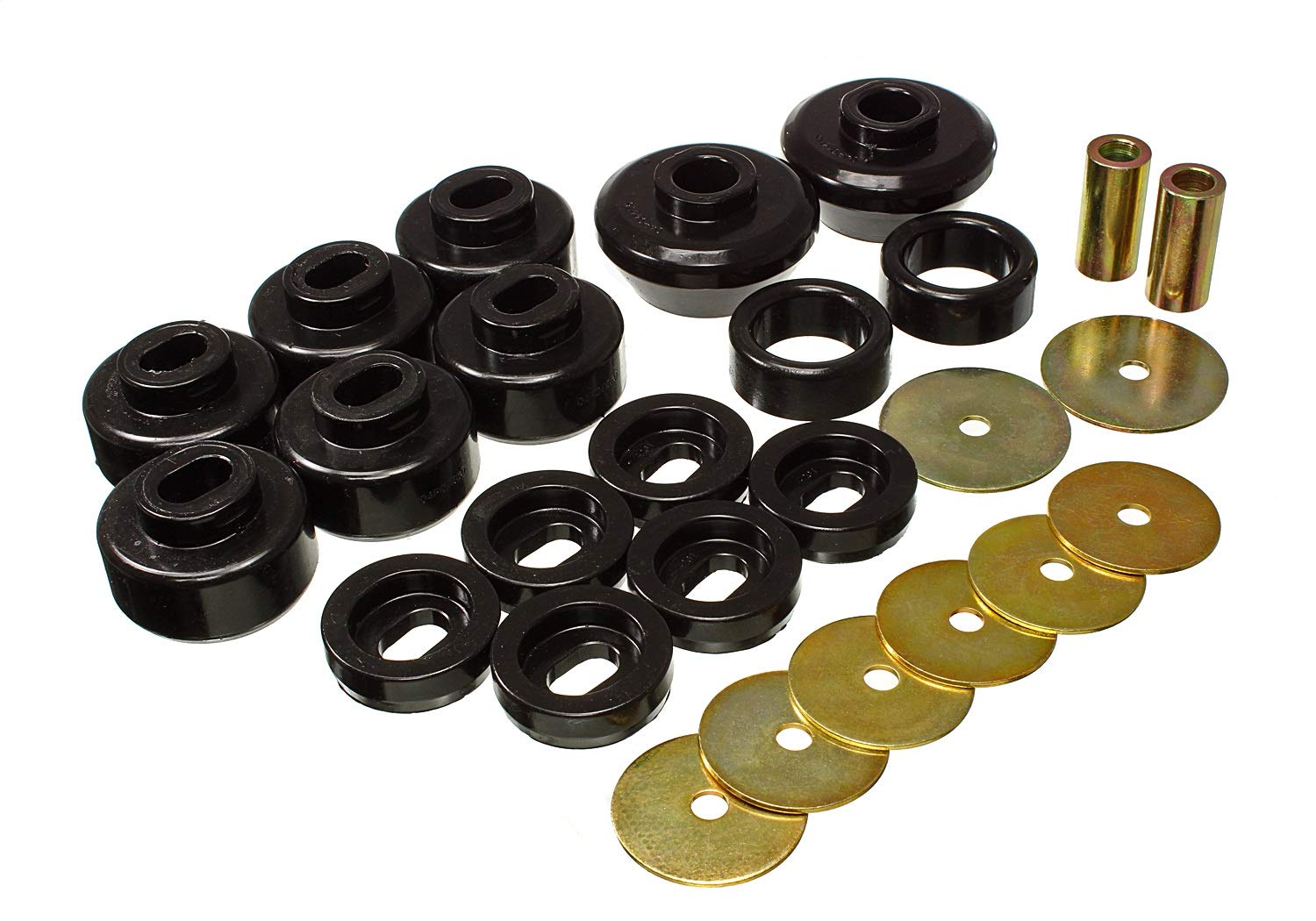 ENERGY SUSPENSION 07-13 GM P/U 1500 Body Mount Bushing Set - Heavy Duty Replacement Kit for Chevy Silverado & GMC Sierra - Improve Ride Comfort & Reduce Vibration (Off-Road, Towing, Daily Driving)