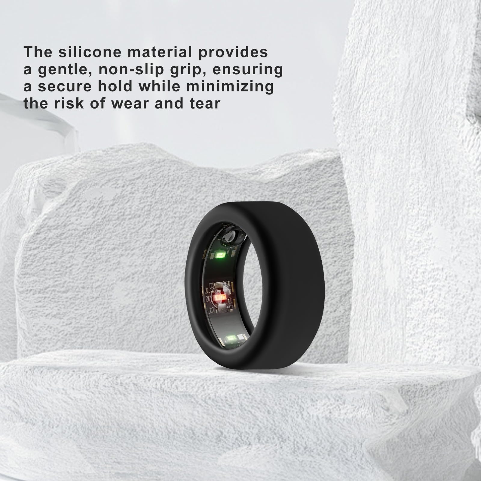 Oura Ring Gen 3 Silicone Protector Cover - Anti-Scratch, Durable & Elastic Ring Case for Men & Women - Perfect for Workouts, Gym & Daily Wear Protection